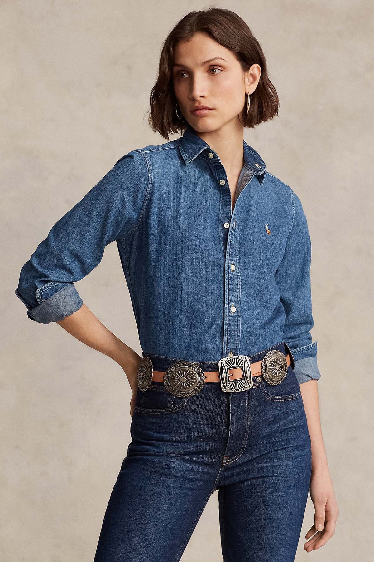 Polo Ralph Lauren Custom Fit Denim Gömlek