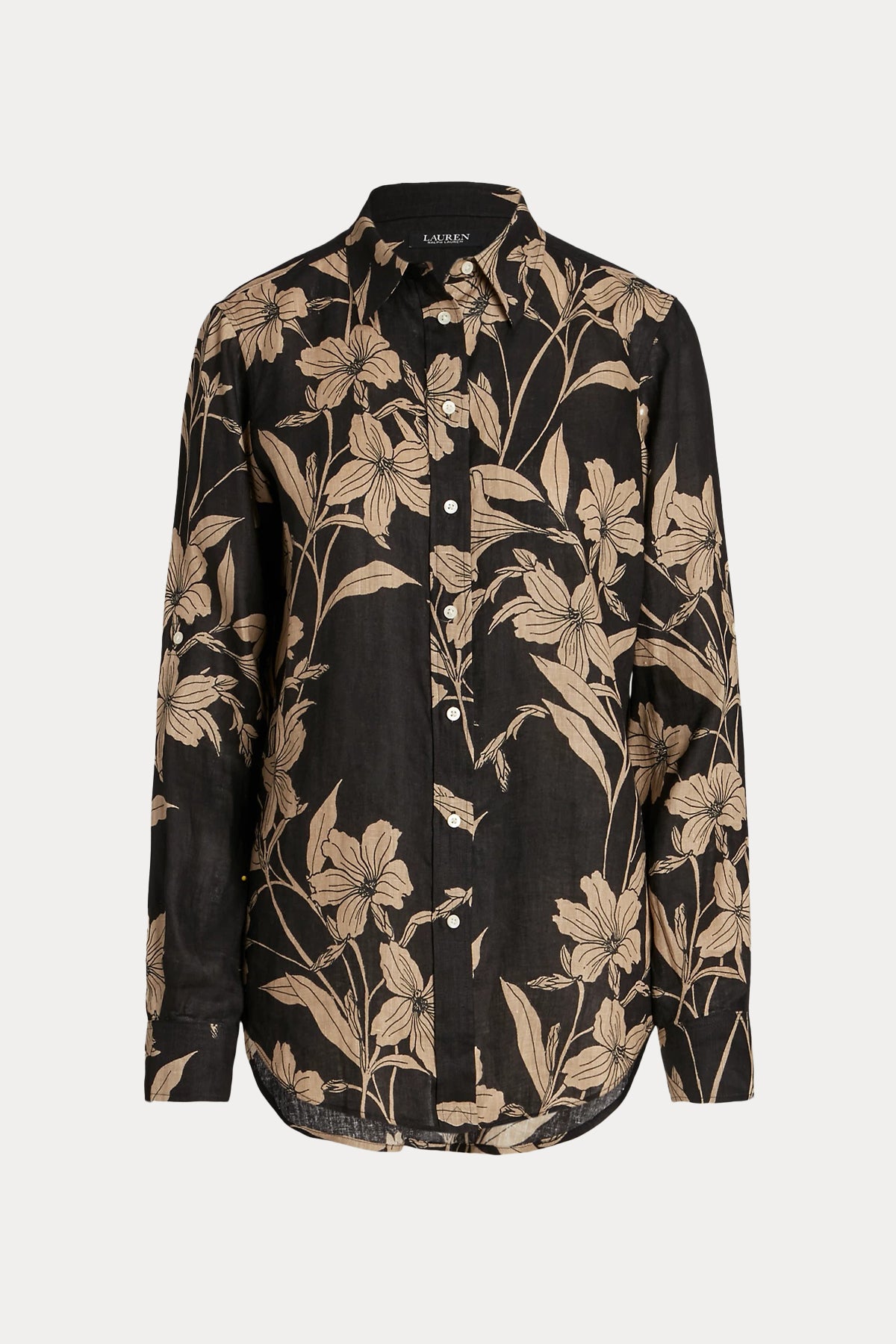 Polo Ralph Lauren Relaxed Fit Desenli Keten Gömlek