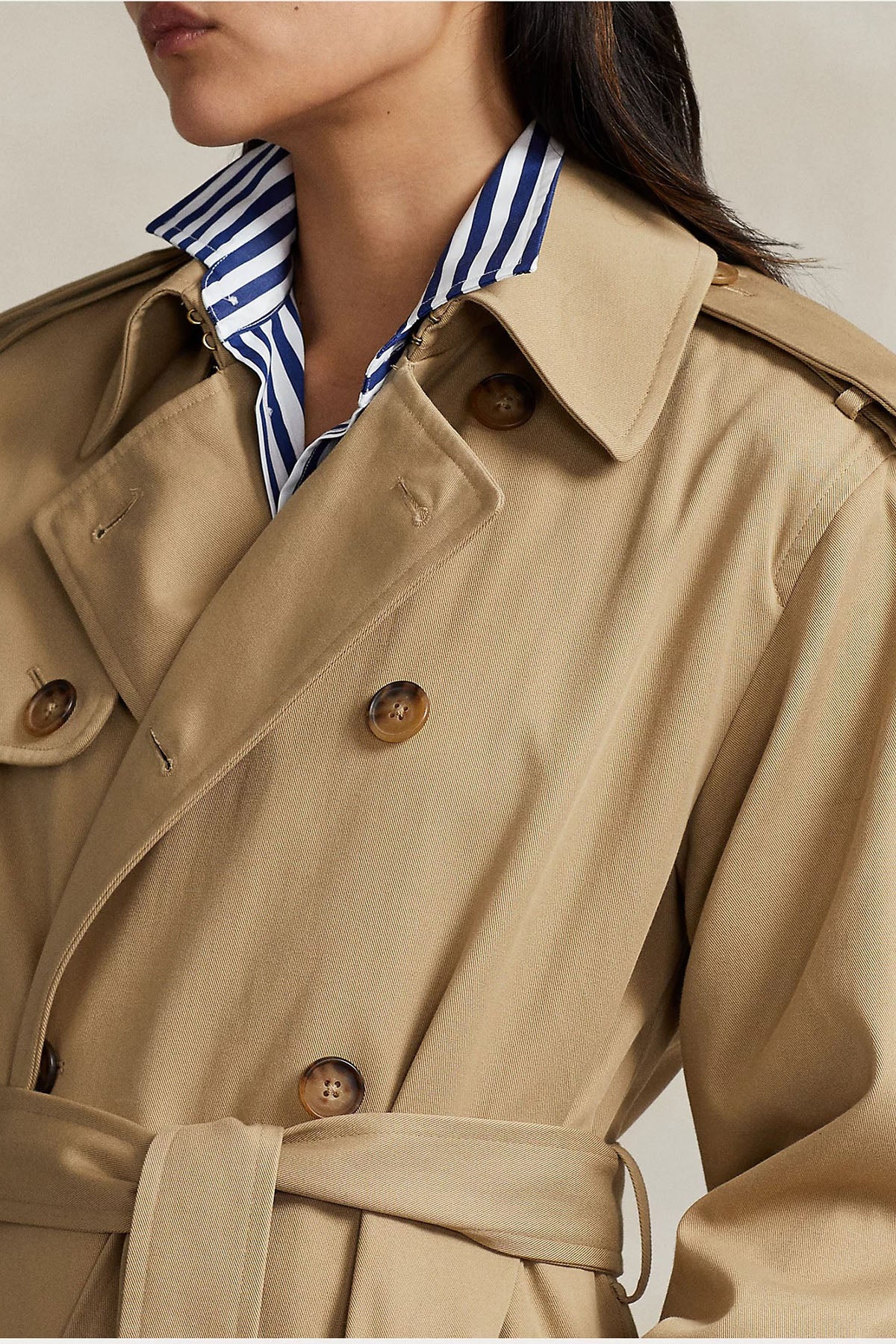 Polo Ralph Lauren Kruvaze Kemerli Trençkot