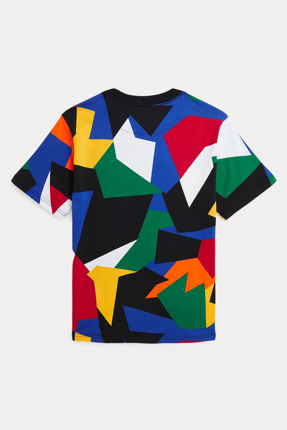 Polo Ralph Lauren Kids S-M Beden Erkek Çocuk Yuvarlak Yaka Desenli T-shirt