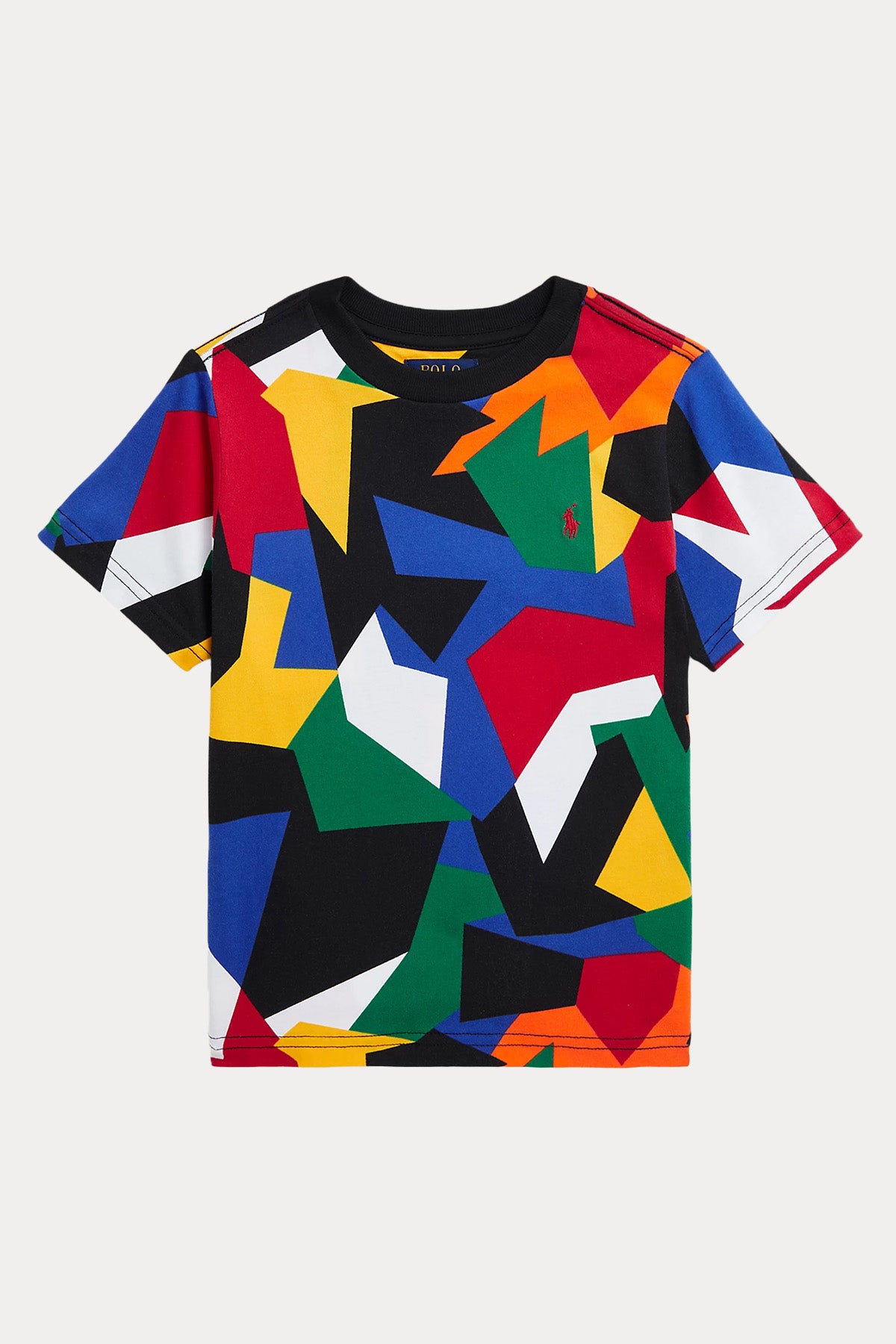 Polo Ralph Lauren Kids 5-7 Yaş Erkek Çocuk Yuvarlak Yaka Desenli T-shirt