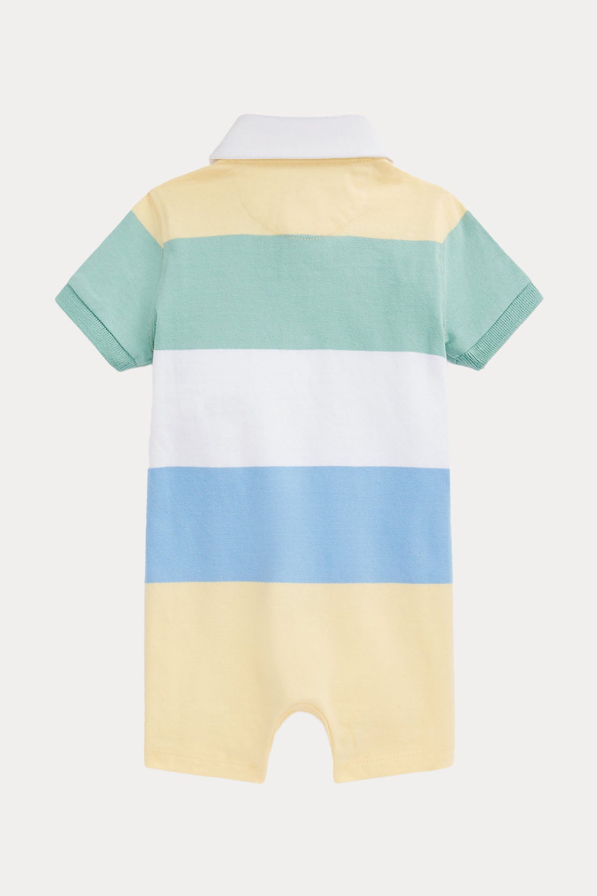 Polo Ralph Lauren Kids 9-12 Aylık Erkek Bebek Polo Yaka Renk Bloklu Tulum