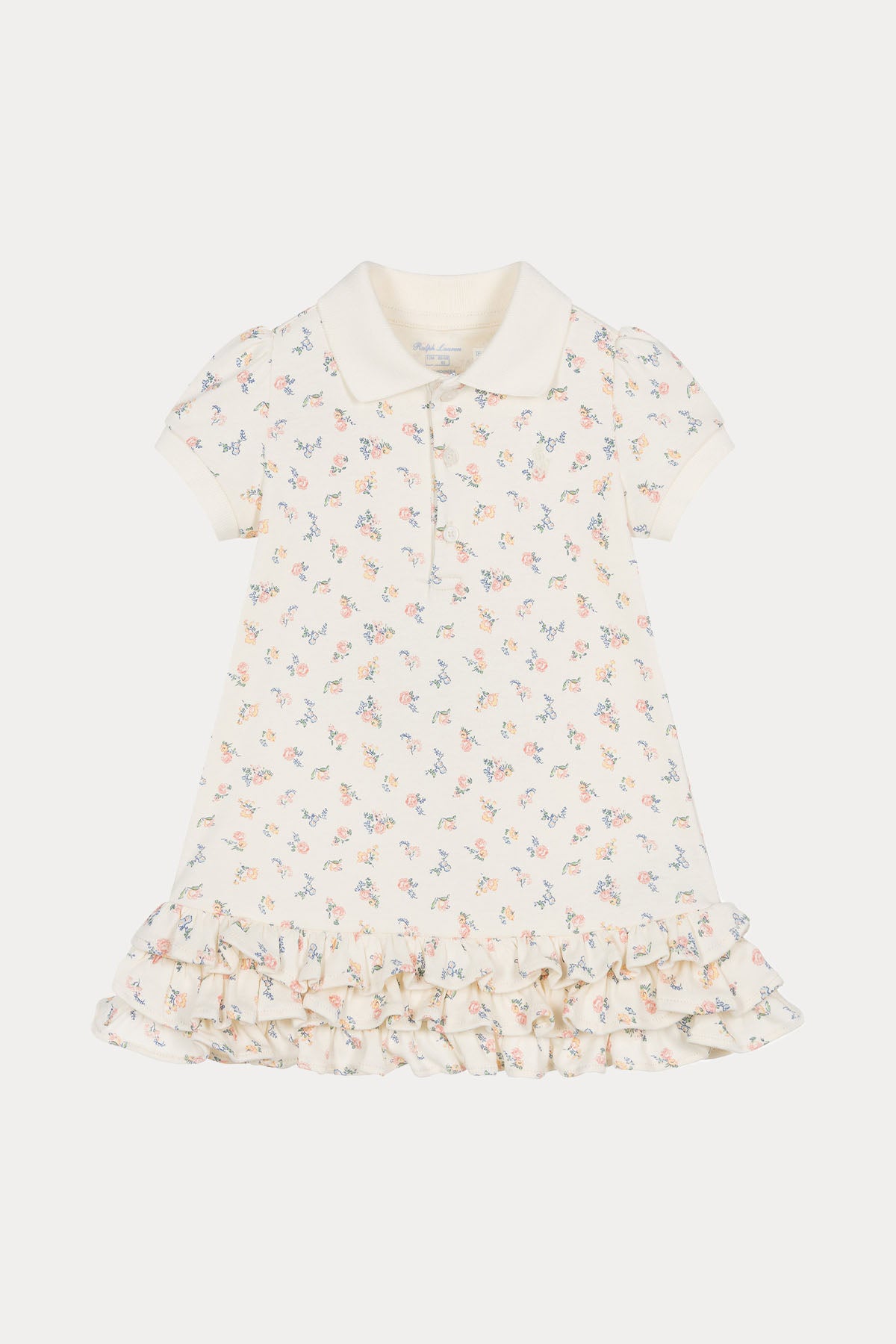 Polo Ralph Lauren Kids 12-18 Aylık Kız Bebek Çiçek Desenli Elbise