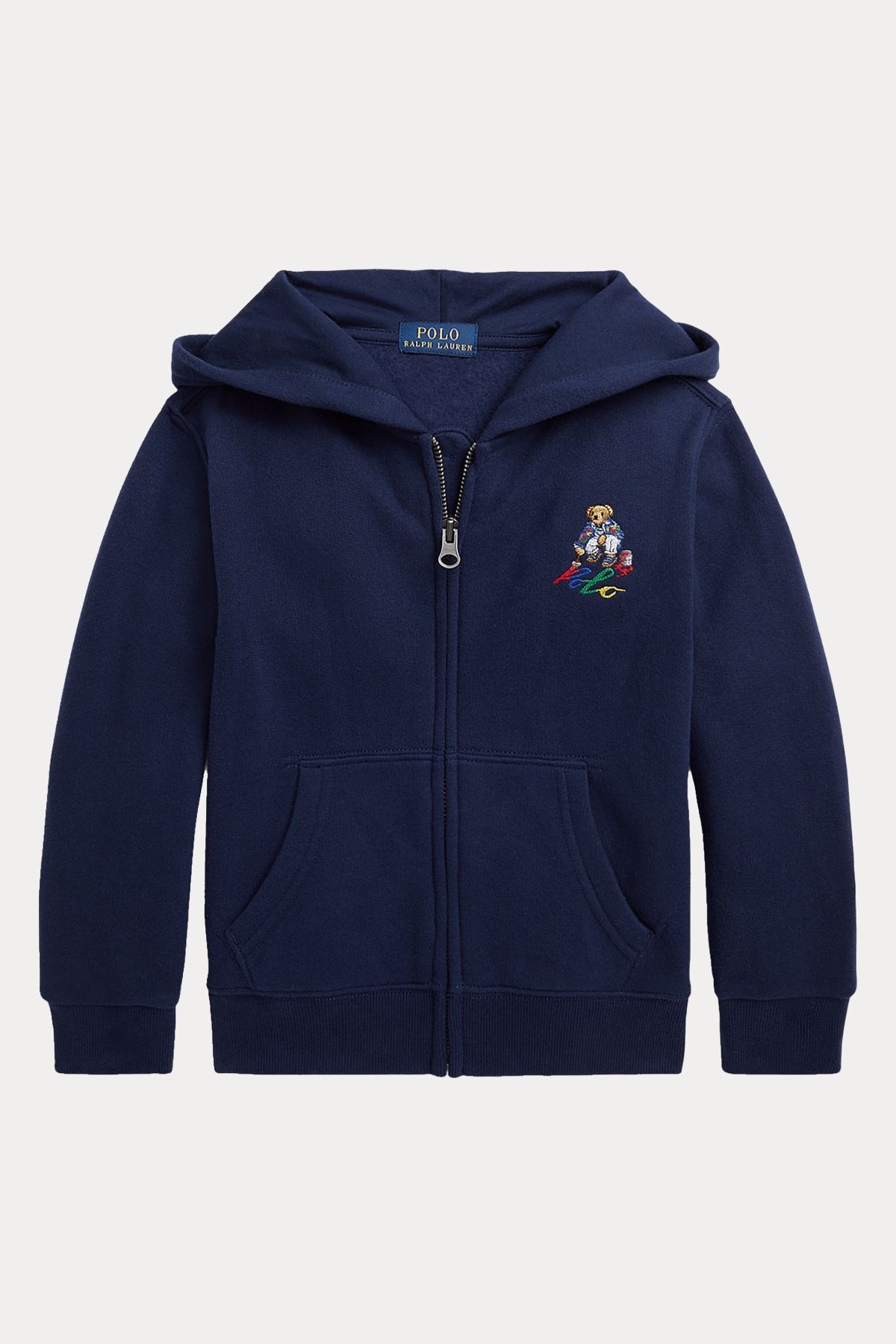 Polo Ralph Lauren Kids 2-7 Yaş Unisex Çocuk Kapüşonlu Polo Bear Sweatshirt Ceket