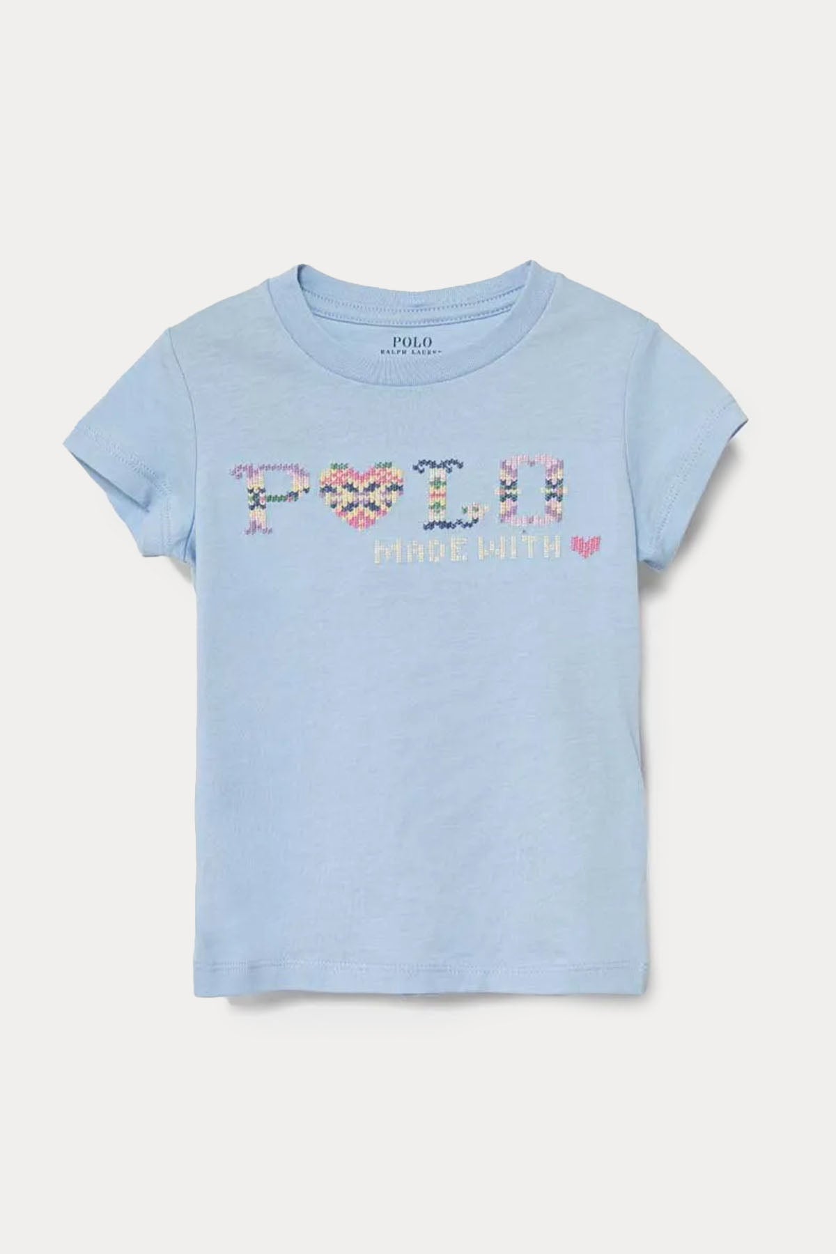 Polo Ralph Lauren Kids 2-4 Yaş Kız Çocuk Logolu Yuvarlak Yaka T-shirt