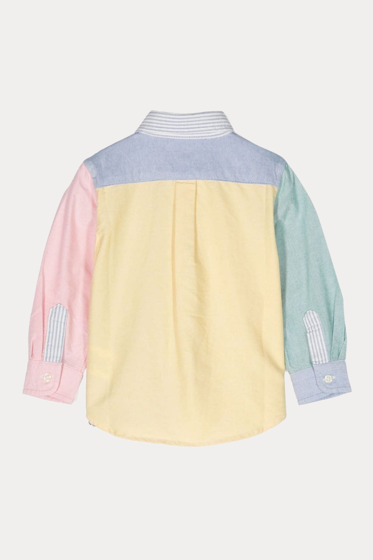 Polo Ralph Lauren Kids 12-24 Aylık Erkek Bebek Renk Bloklu Çizgili Gömlek