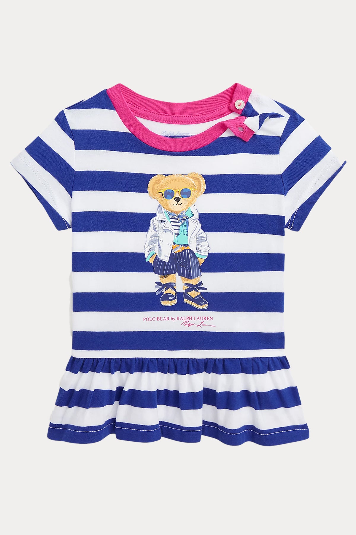 Polo Ralph Lauren Kids 12-24 Aylık Kız Bebek Polo Bear T-shirt