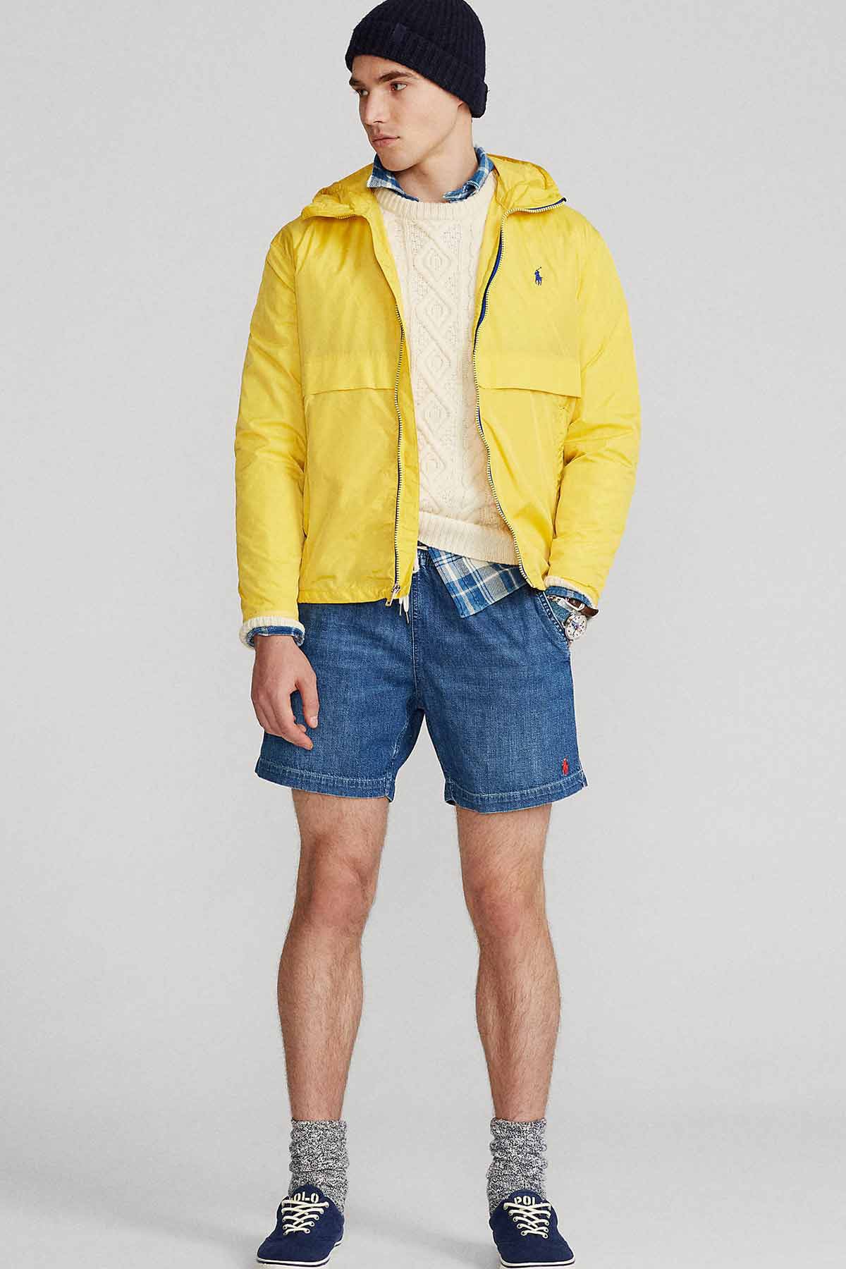 Polo Ralph Lauren Custom Fit Beli Lastikli Denim Şort