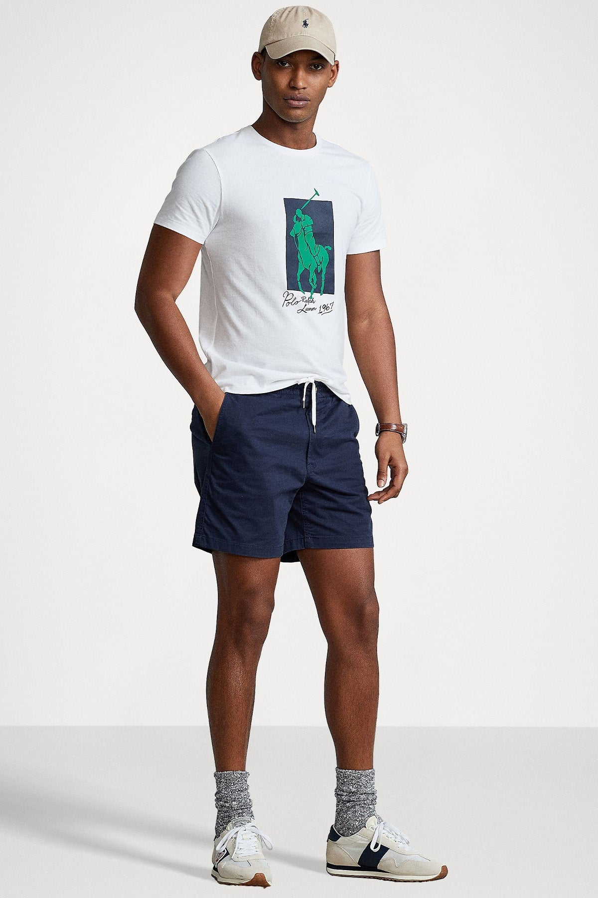 Polo Ralph Lauren Beli Lastikli Stretch Classic Fit Şort-Şort-Libas