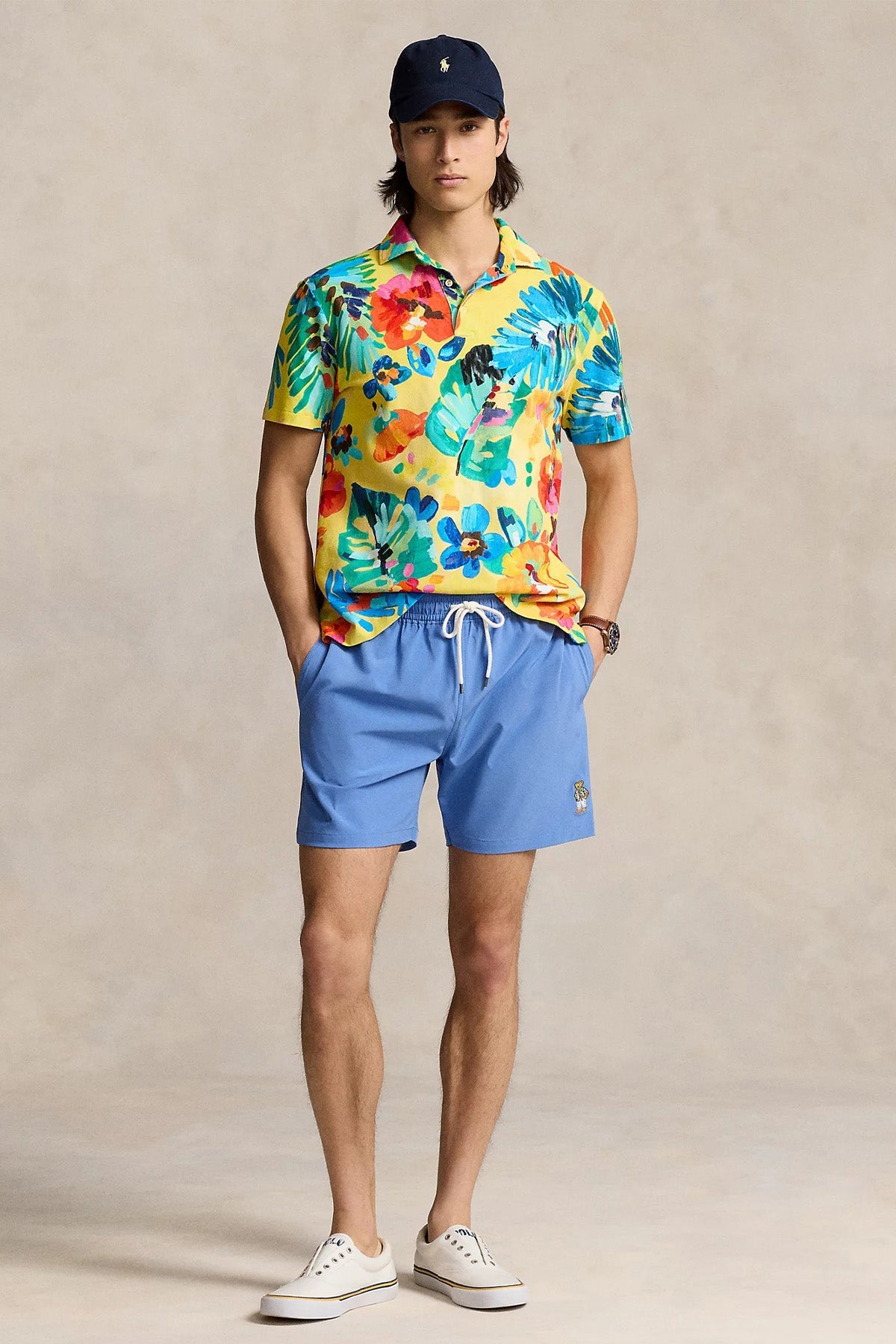 Polo Ralph Lauren Polo Bear Beli Lastikli Şort Mayo