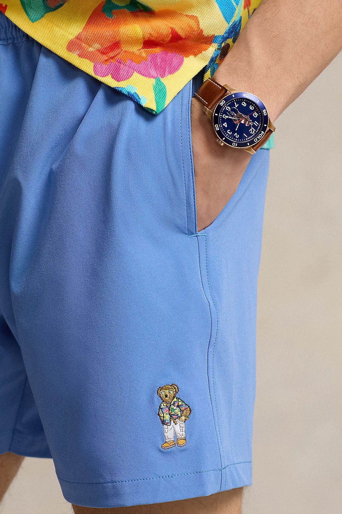 Polo Ralph Lauren Polo Bear Beli Lastikli Şort Mayo