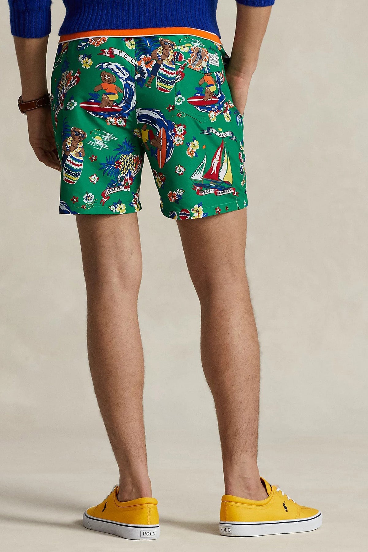 Polo Ralph Lauren Polo Bear Çiçek Desenli Beli Lastikli Şort Mayo