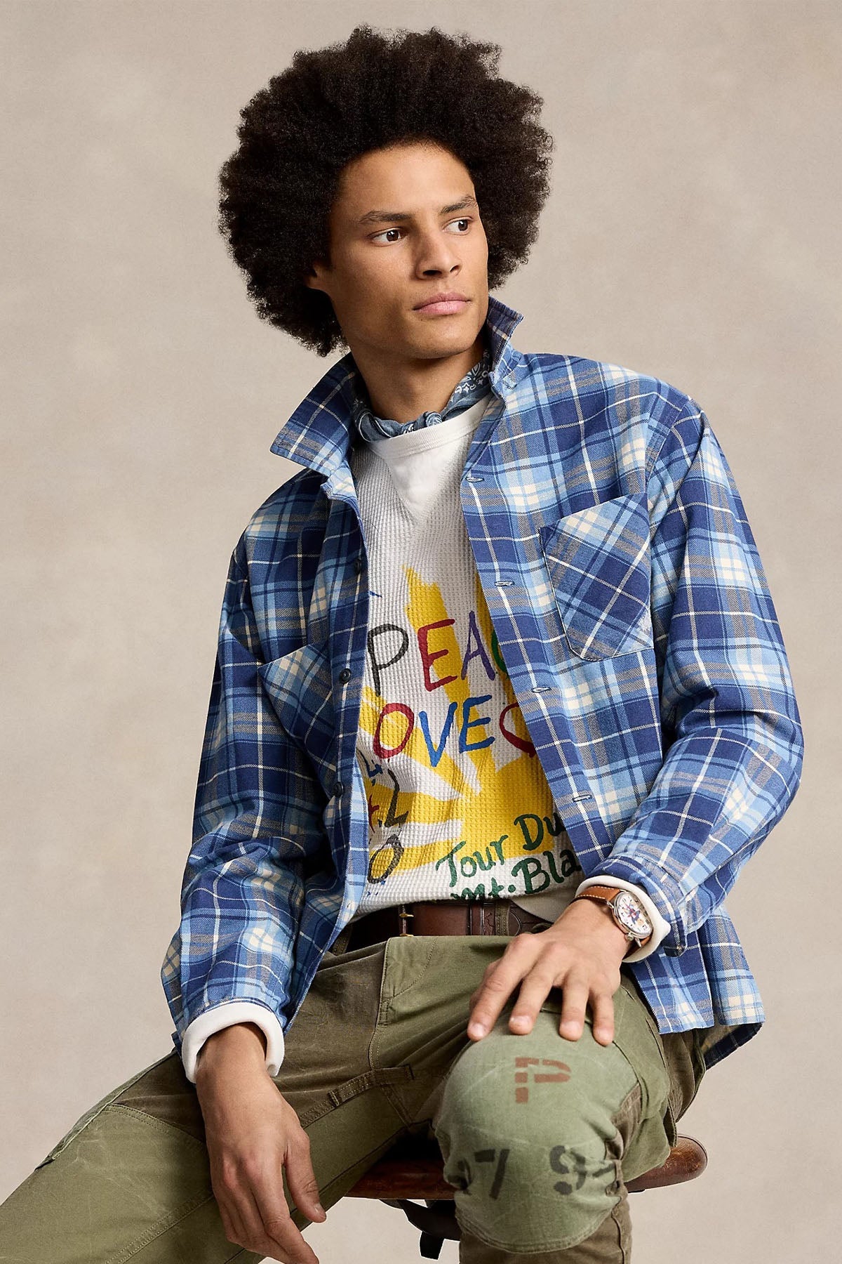 Polo Ralph Lauren Yuvarlak Yaka Logolu Desenli Sweatshirt