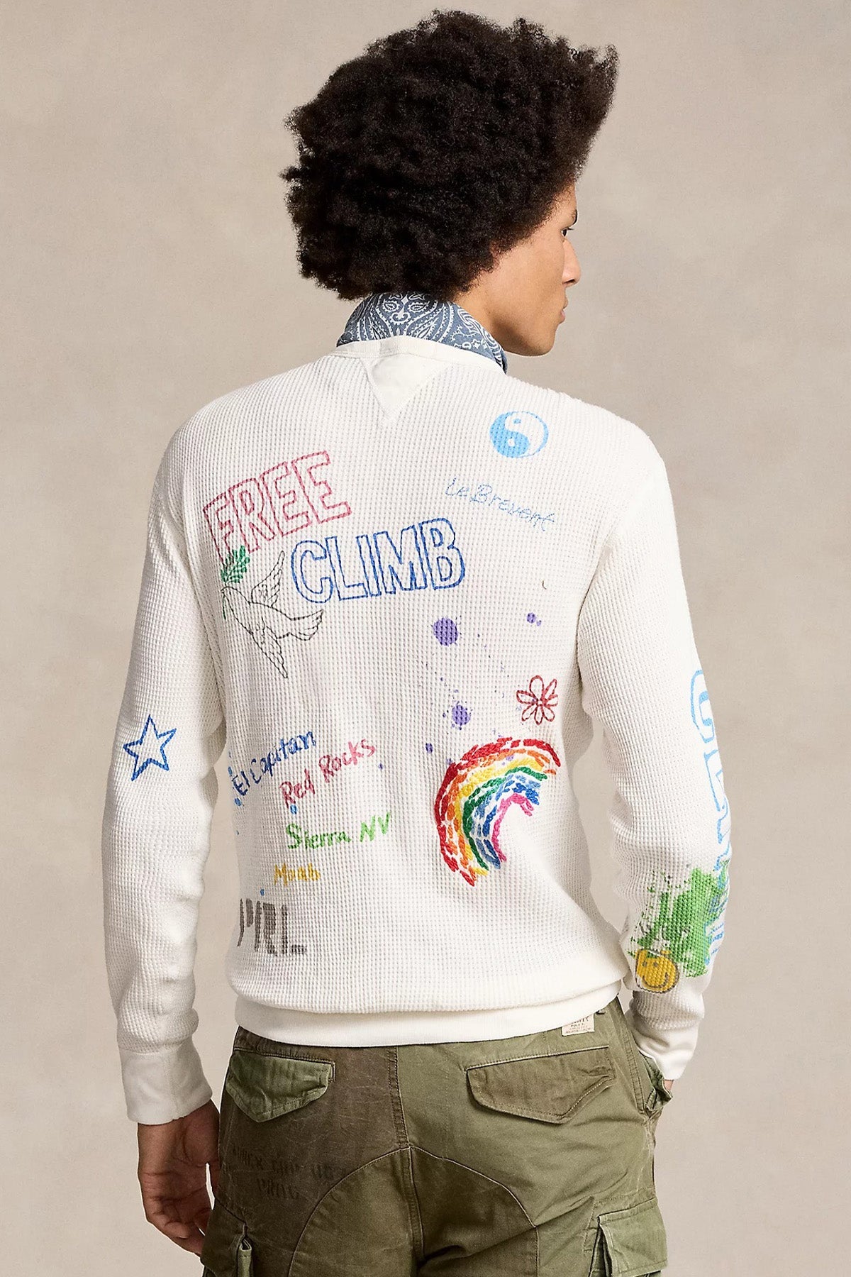 Polo Ralph Lauren Yuvarlak Yaka Logolu Desenli Sweatshirt