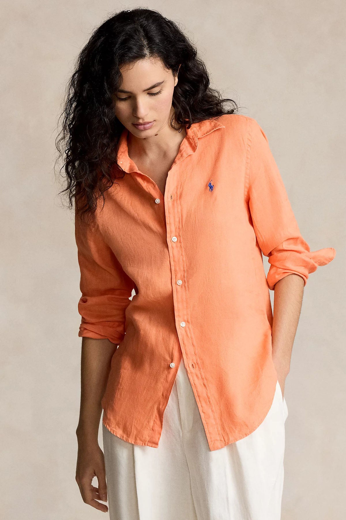 Polo Ralph Lauren Relaxed Fit Keten Gömlek