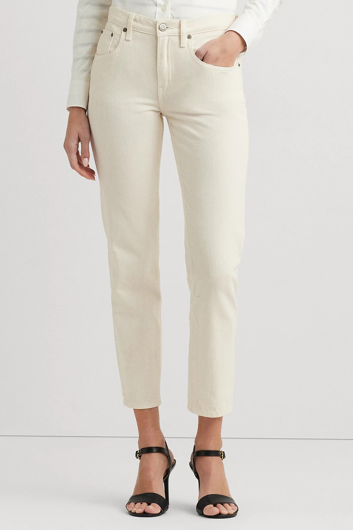 Polo Ralph Lauren Classic Fit Crop Paça Jeans