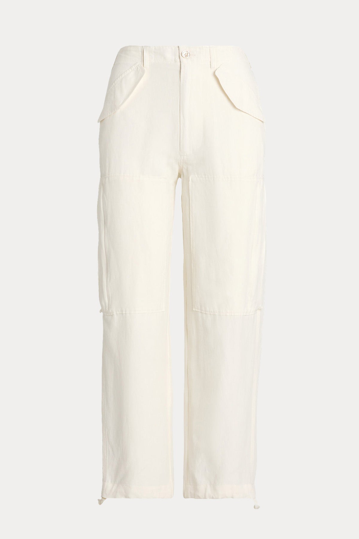 Polo Ralph Lauren Yüksek Bel Ketenli İpek Pantolon