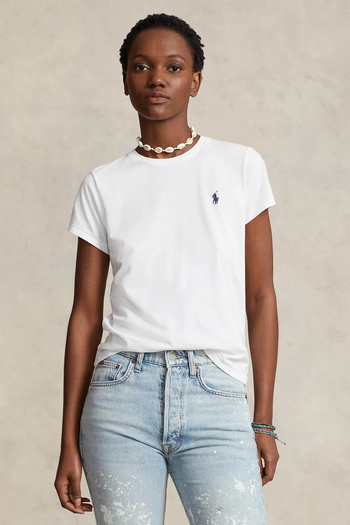 Polo Ralph Lauren Custom Fit Yuvarlak Yaka T-shirt