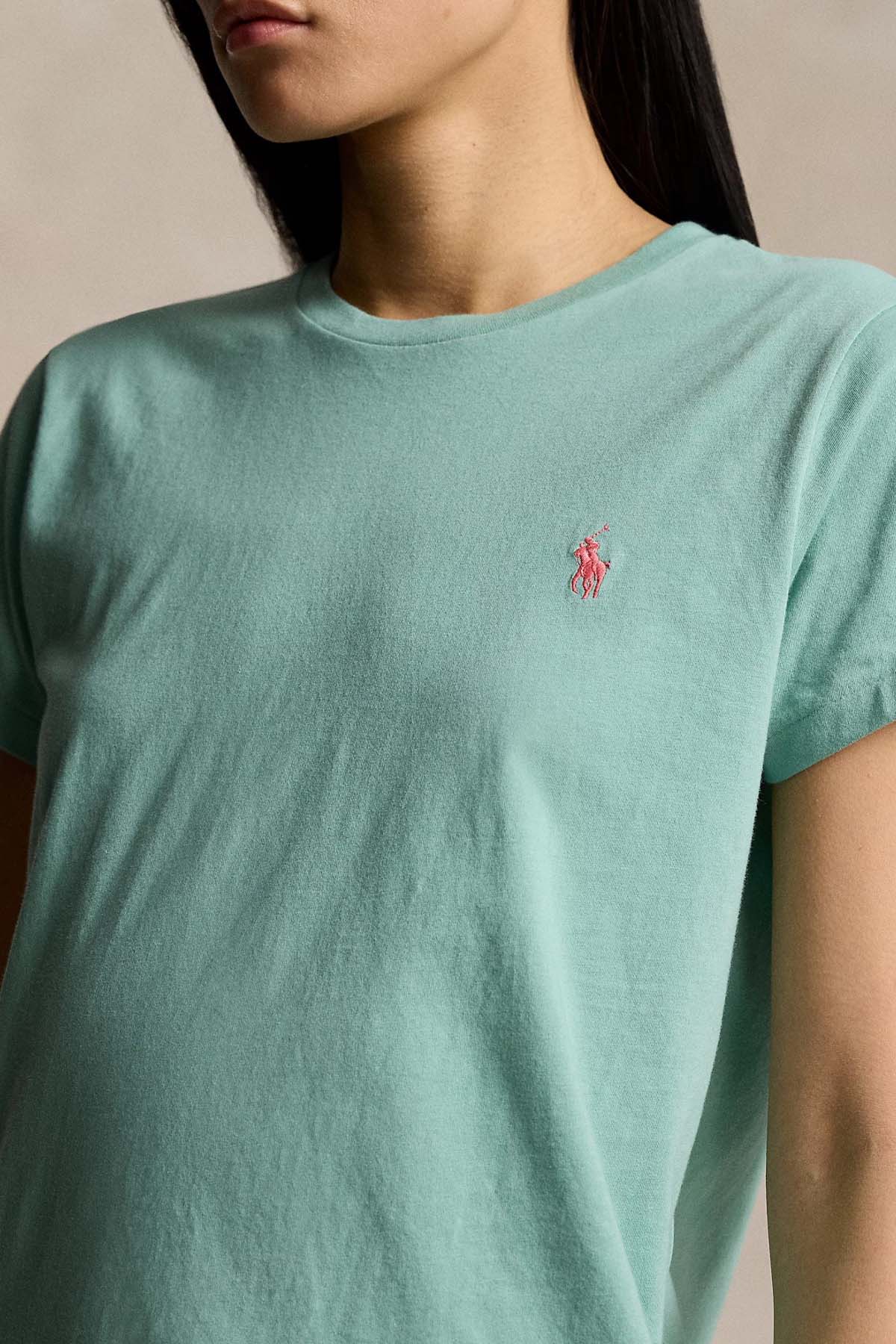 Polo Ralph Lauren Custom Fit Yuvarlak Yaka T-shirt-T-shirt-Libas