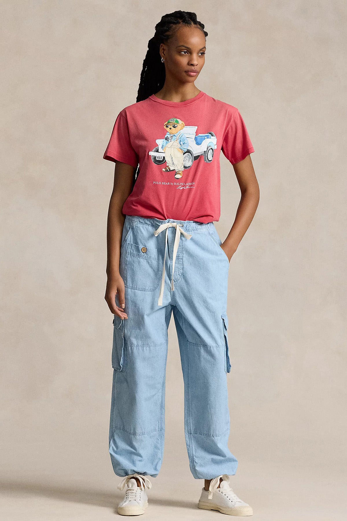 Polo Ralph Lauren Straight Fit Yuvarlak Yaka Polo Bear T-shirt-T-shirt-Libas