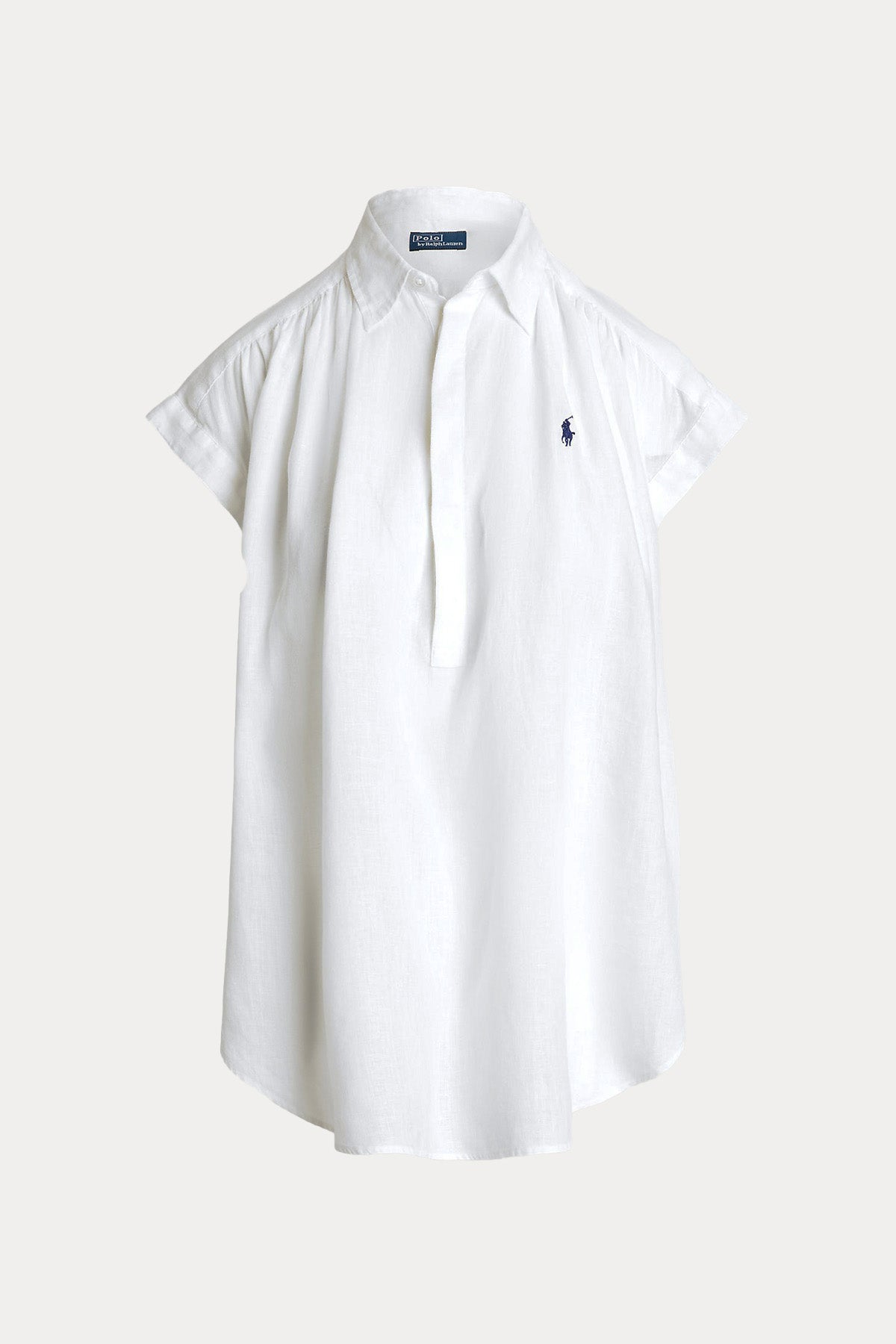 Polo Ralph Lauren Geniş Kesim Klasik Yaka Keten Gömlek-Gömlek-Libas