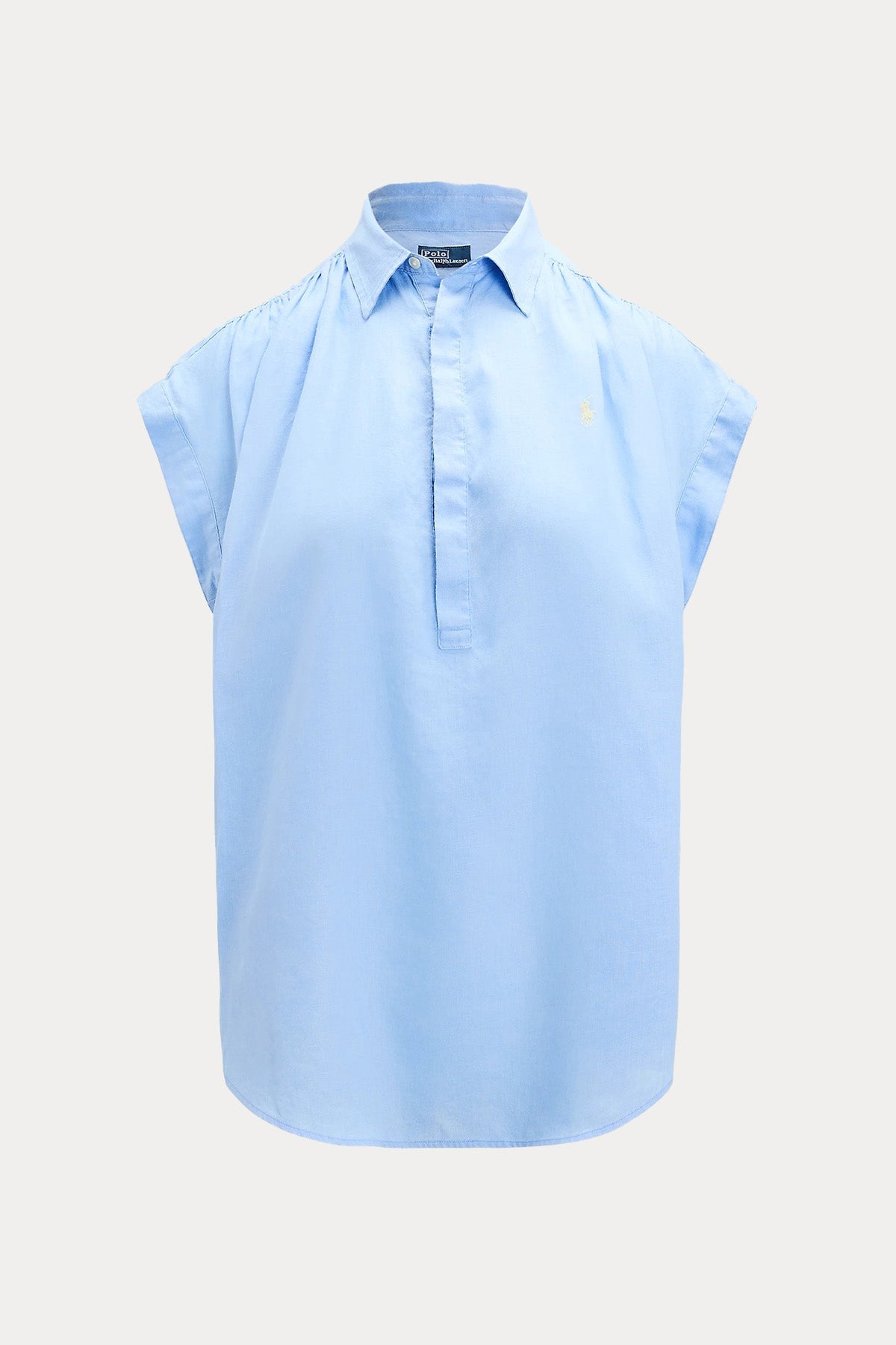 Polo Ralph Lauren Geniş Kesim Klasik Yaka Keten Gömlek-Gömlek-Libas