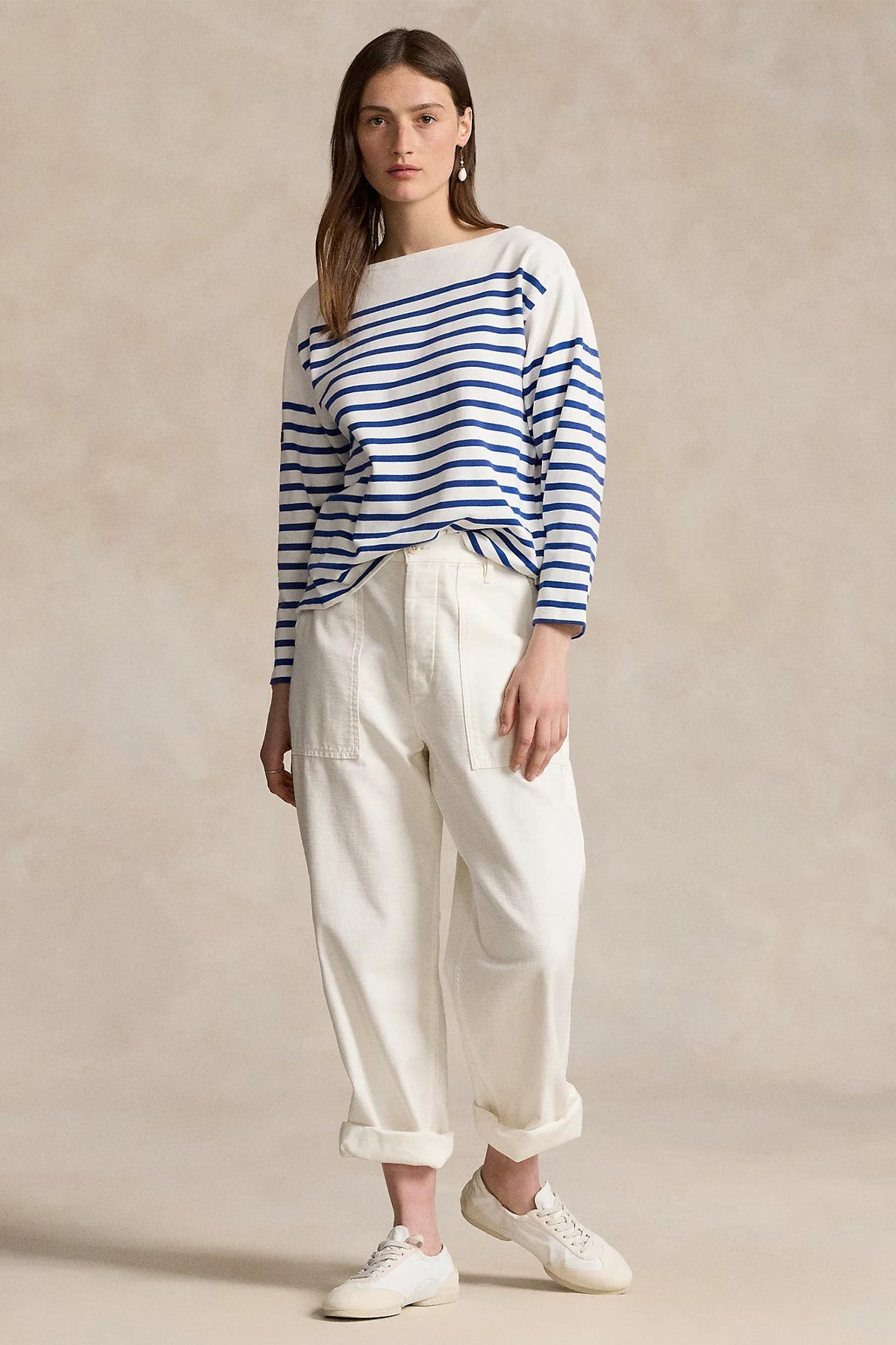 Polo Ralph Lauren Kayık Yaka Çizgili Triko