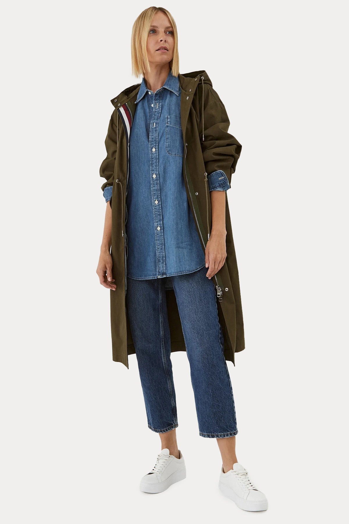 Polo Ralph Lauren Geniş Kesim Cep Detaylı Denim Gömlek