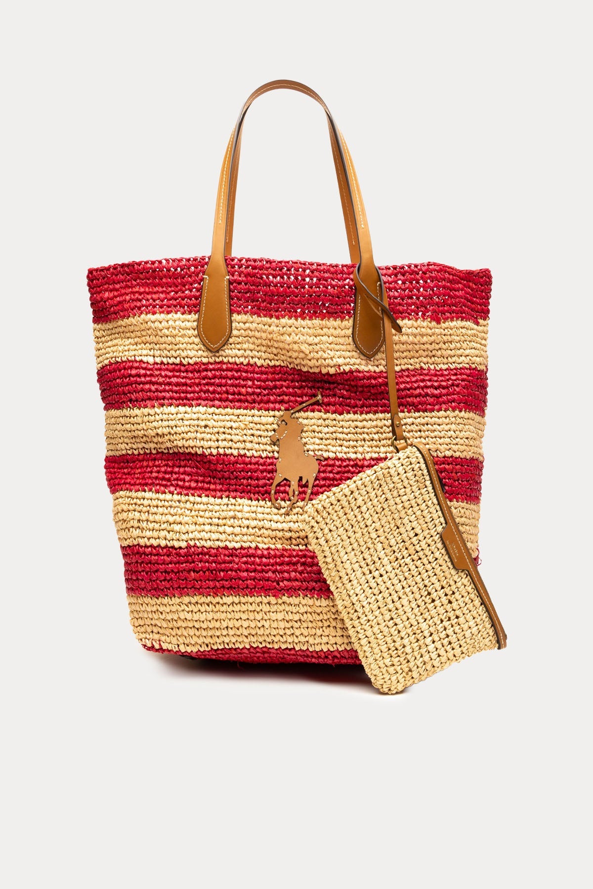 Polo Ralph Lauren Big Pony Logolu Hasır Shopping Bag Çanta