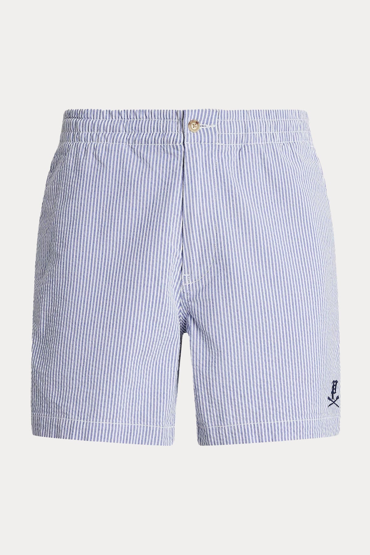 Polo Ralph Lauren Strech Classic Fit Beli Lastikli Çizgili Gofre Kumaş Şort