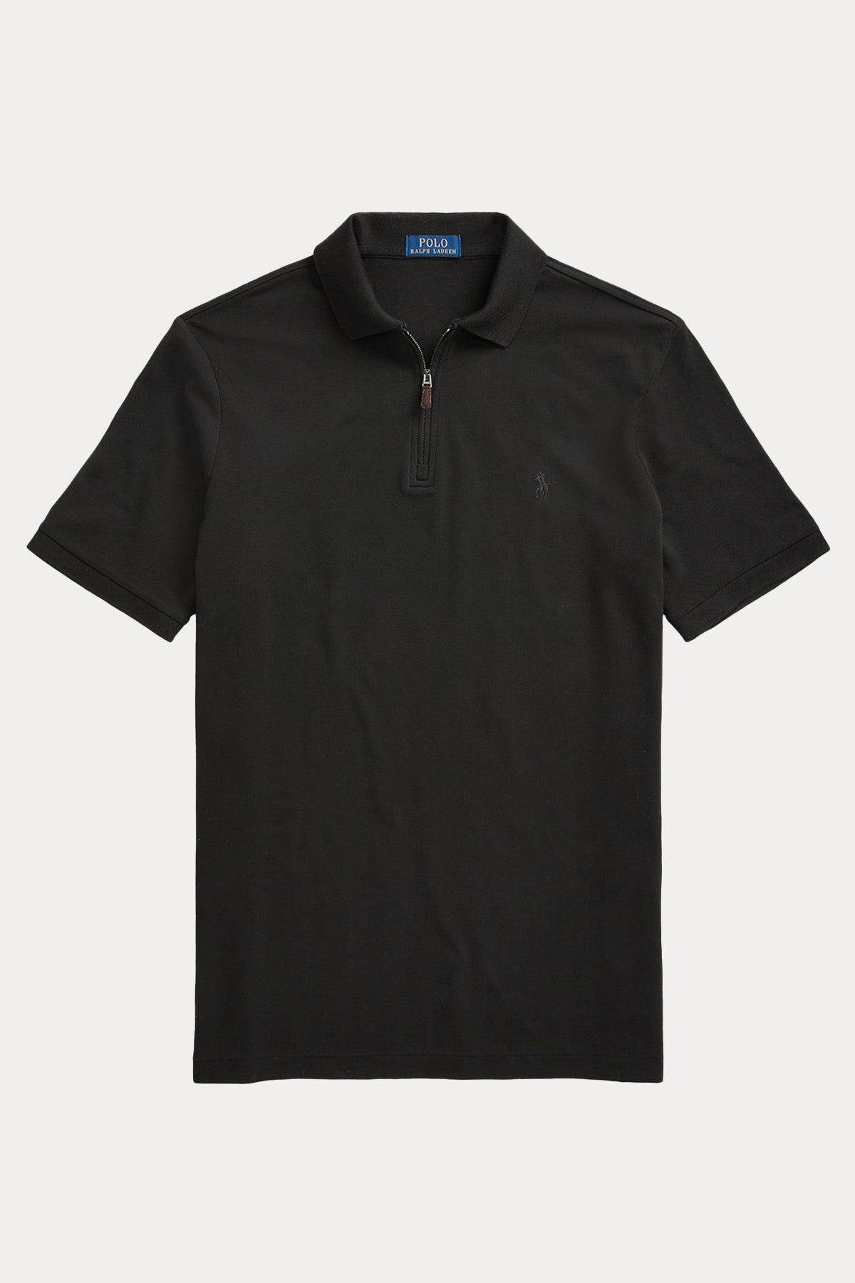 Polo Ralph Lauren Custom Slim Fit Stretch Mesh Fermuarlı Polo Yaka T-shirt