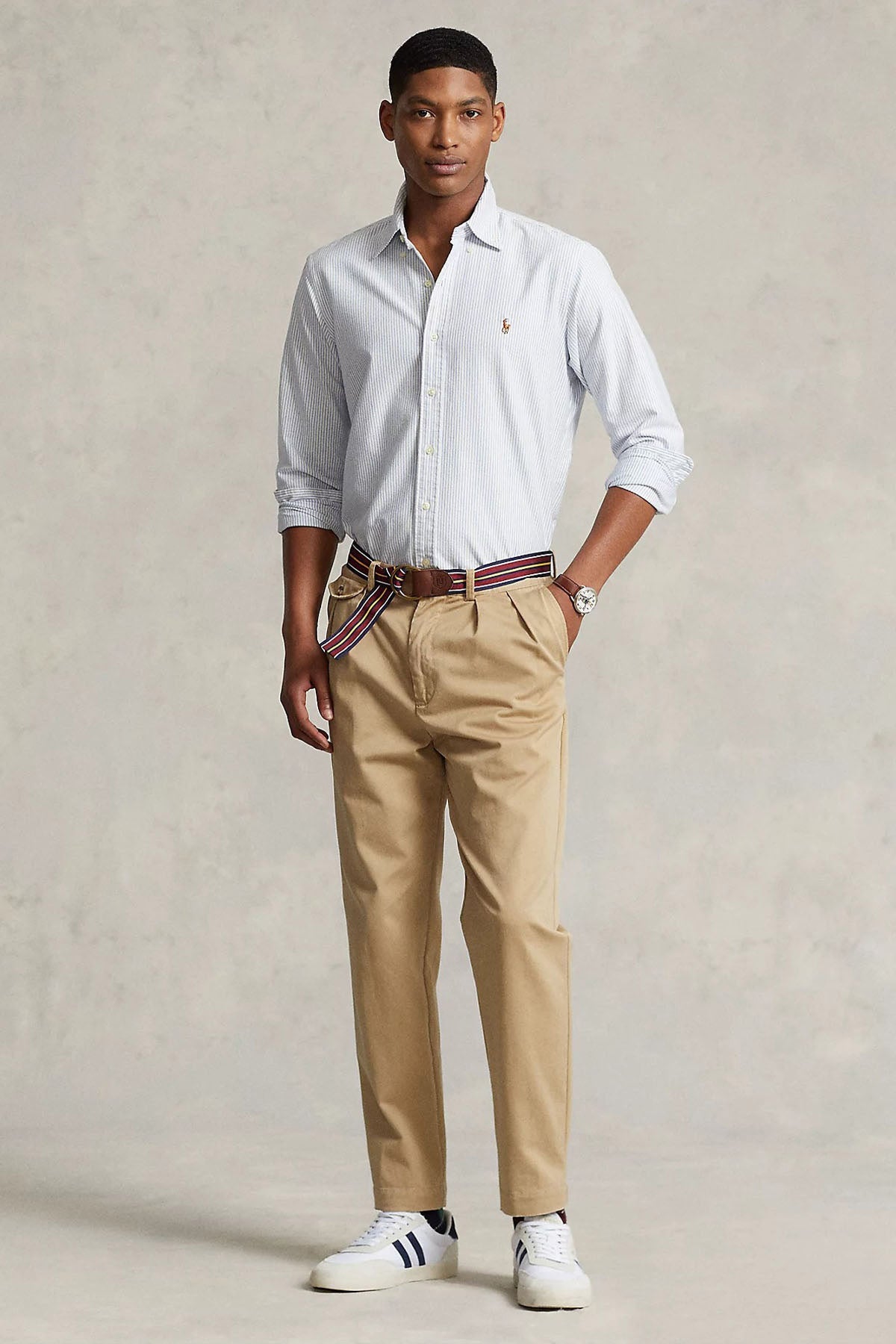 Polo Ralph Lauren Slim Fit Çizgili Oxford Gömlek-Gömlek-Libas