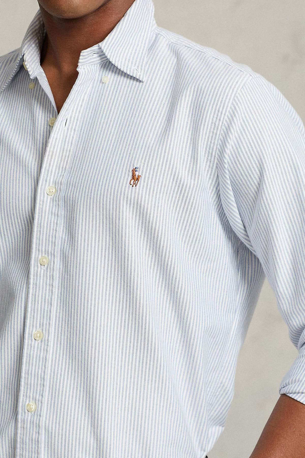Polo Ralph Lauren Slim Fit Çizgili Oxford Gömlek-Gömlek-Libas