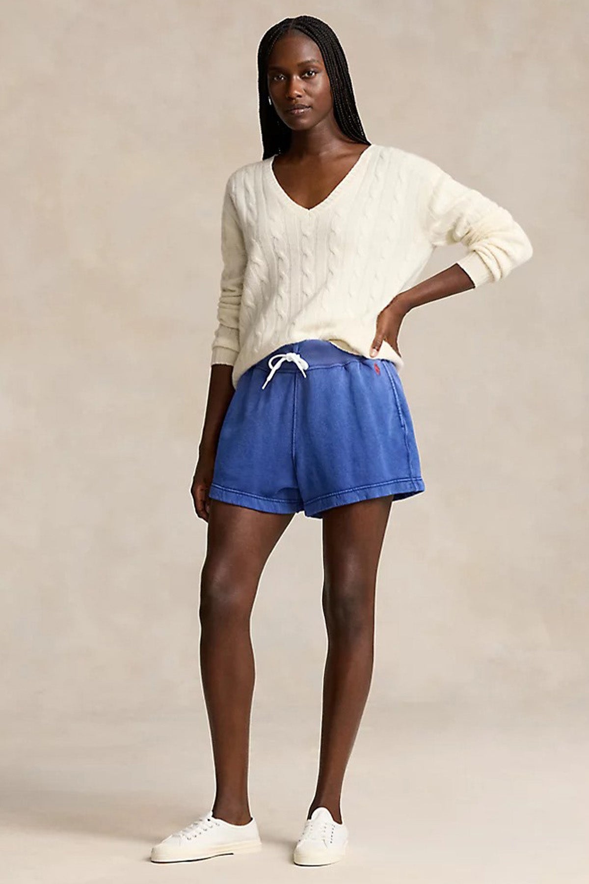 Polo Ralph Lauren Beli Lastikli Yandan Cepli Penye Şort