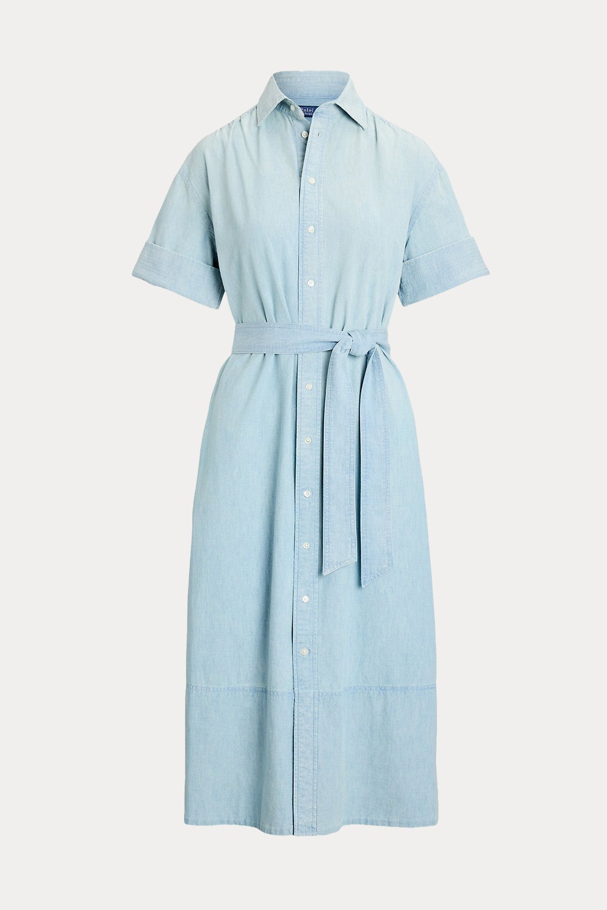 Polo Ralph Lauren Kuşaklı Midi Denim Elbise