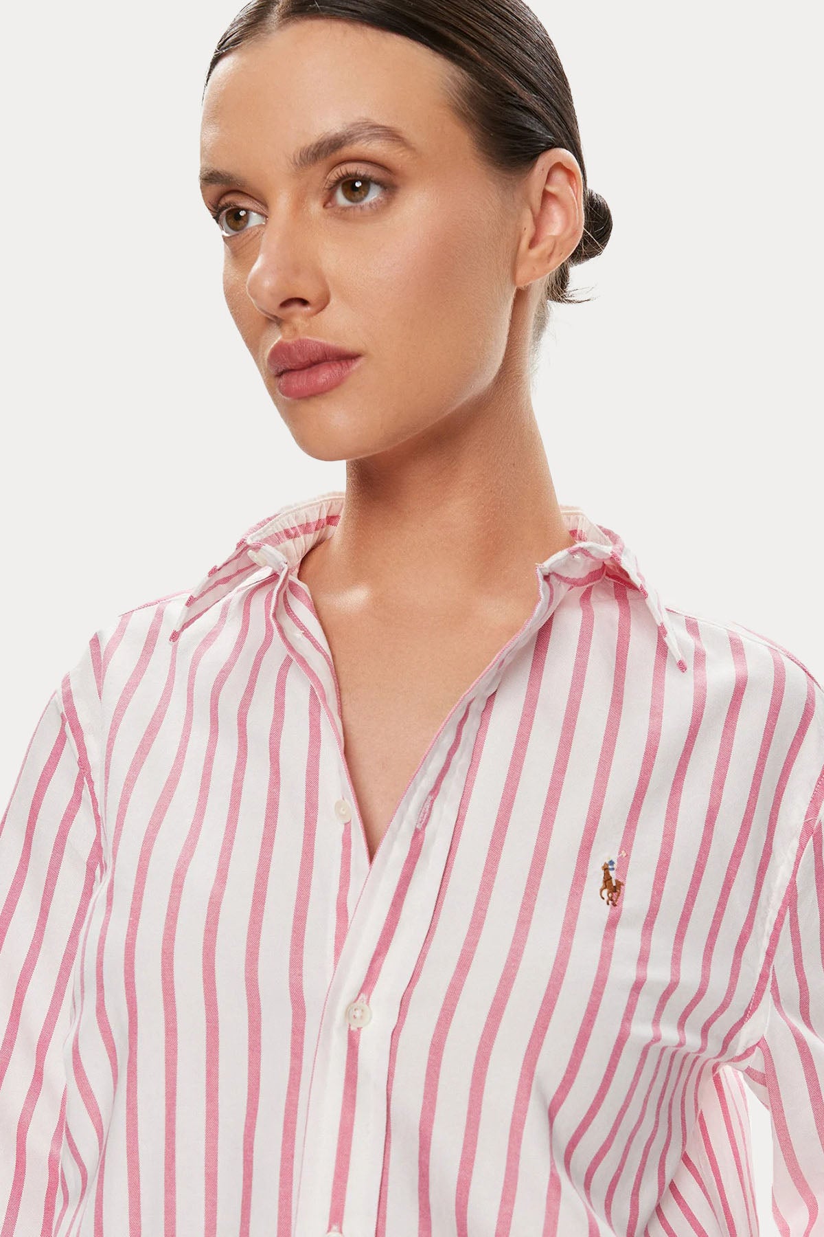 Polo Ralph Lauren Custom Fit Çizgili Oxford Gömlek