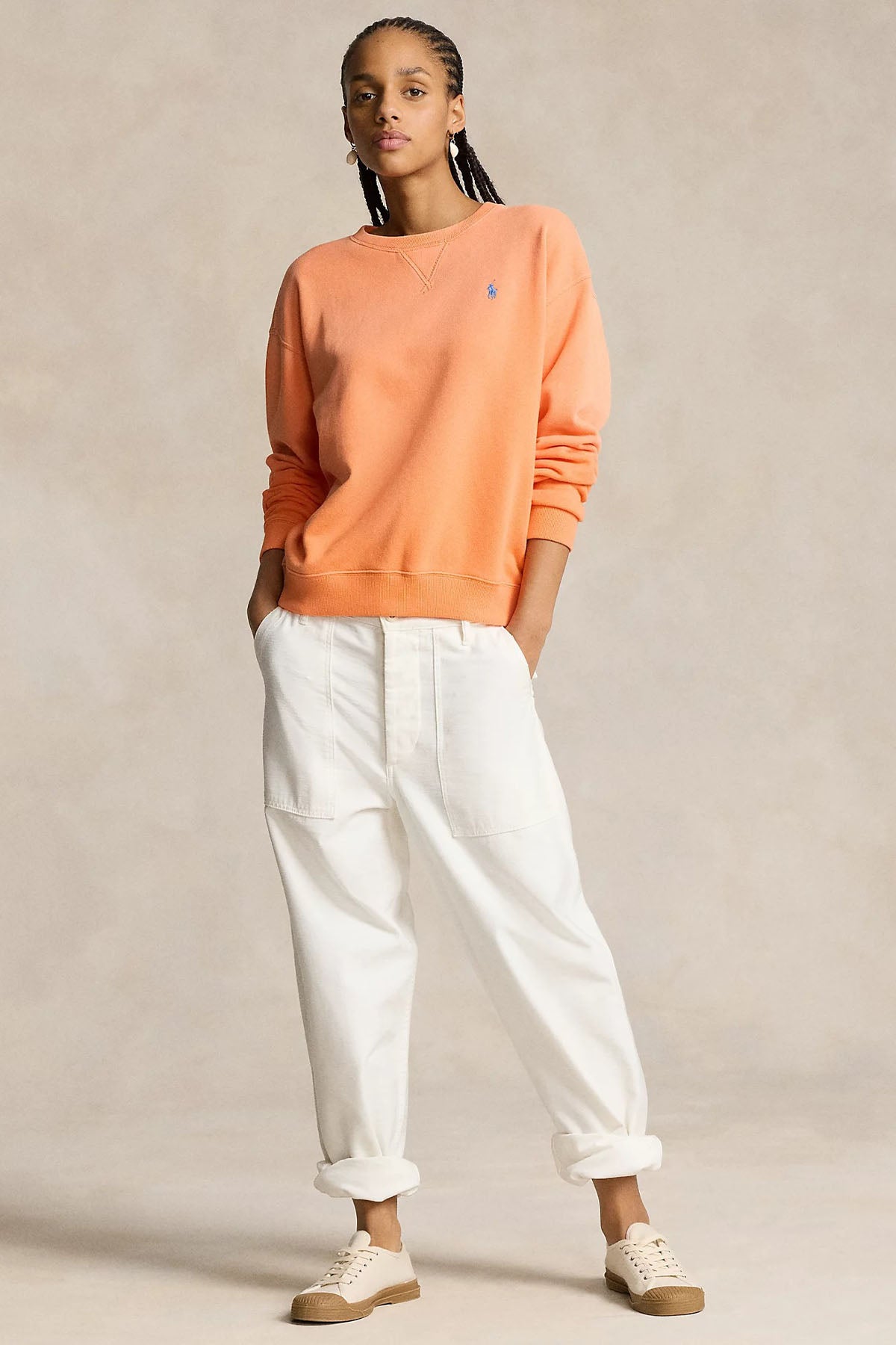 Polo Ralph Lauren Custom Fit Yuvarlak Yaka Sweatshirt-Sweatshirt-Libas