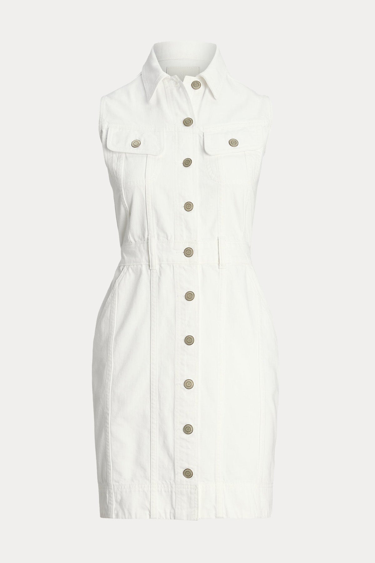 Polo Ralph Lauren Klasik Yaka Mini Denim Elbise