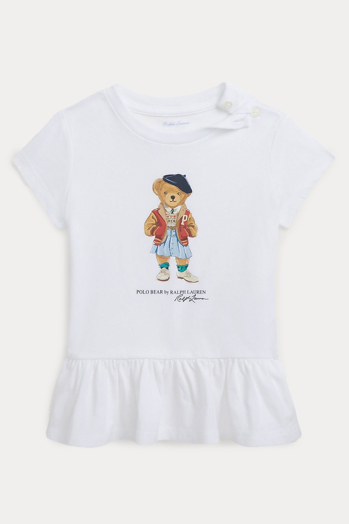 Polo Ralph Lauren Kids 12-18 Aylık Kız Bebek Polo Bear T-shirt