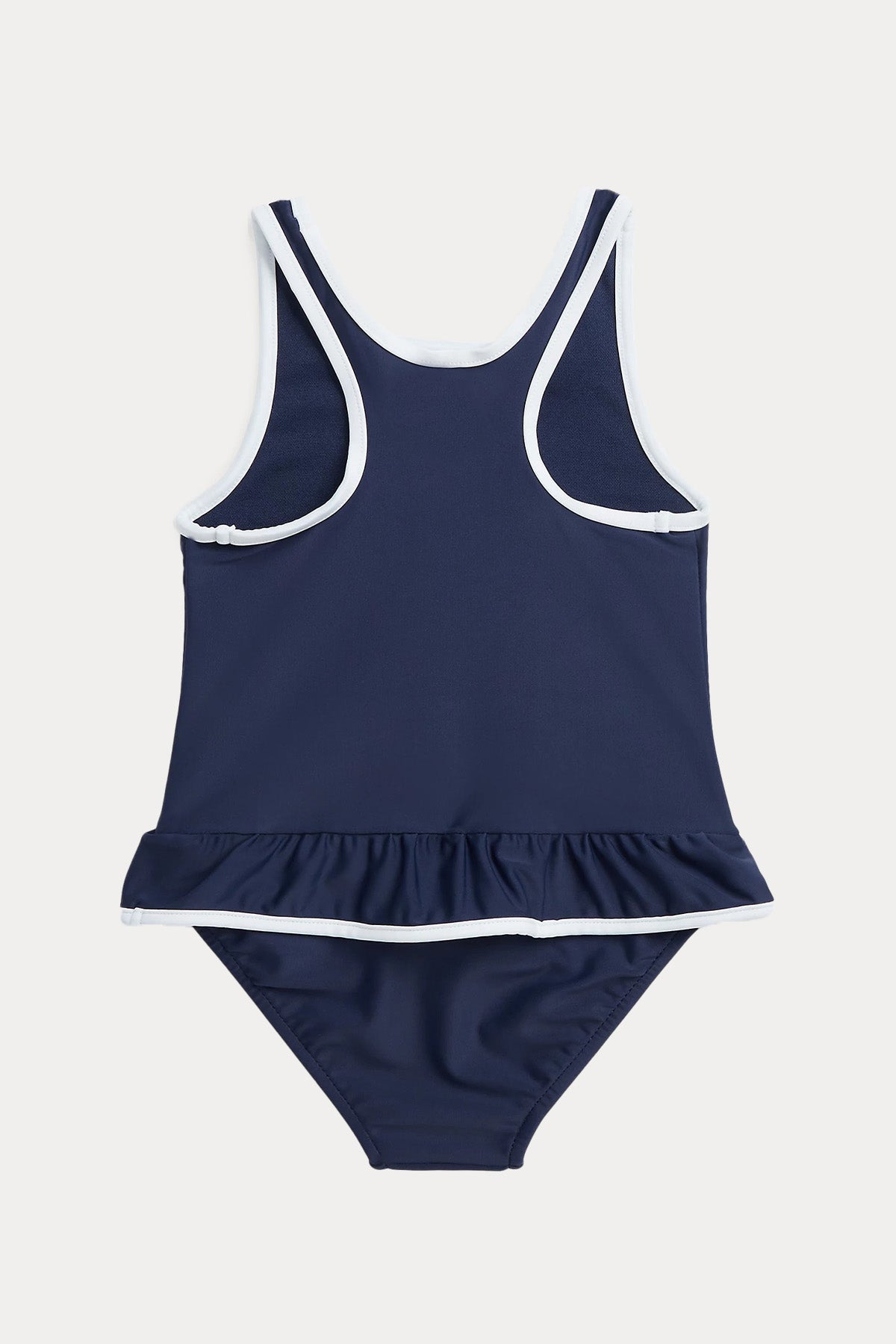 Polo Ralph Lauren Kids 3-24 Aylık Kız Bebek Polo Bear Fırfırlı Mayo