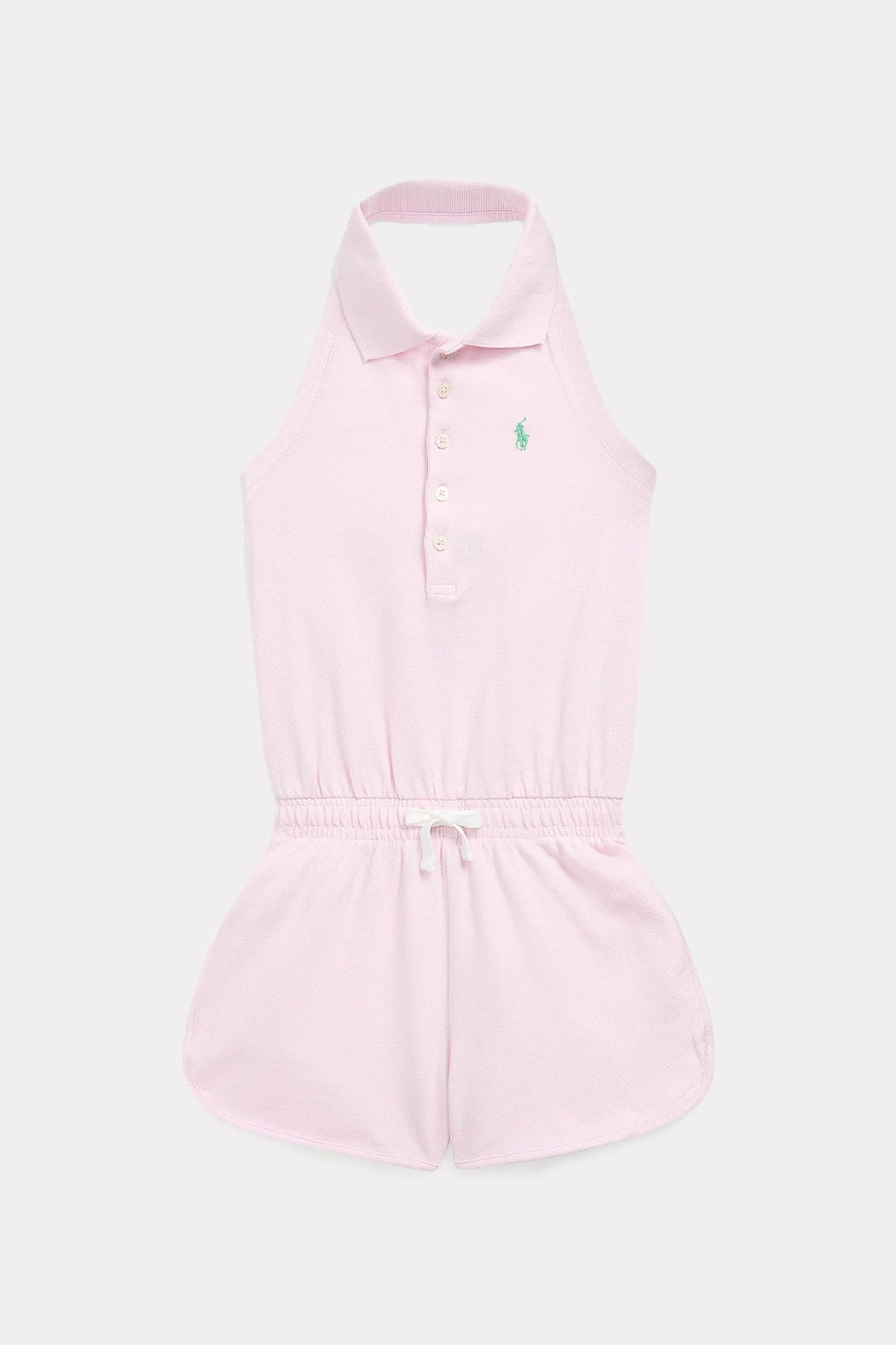 Polo Ralph Lauren Kids 4-6 Yaş Kız Çocuk Polo Yaka Beli Büzgülü Tulum