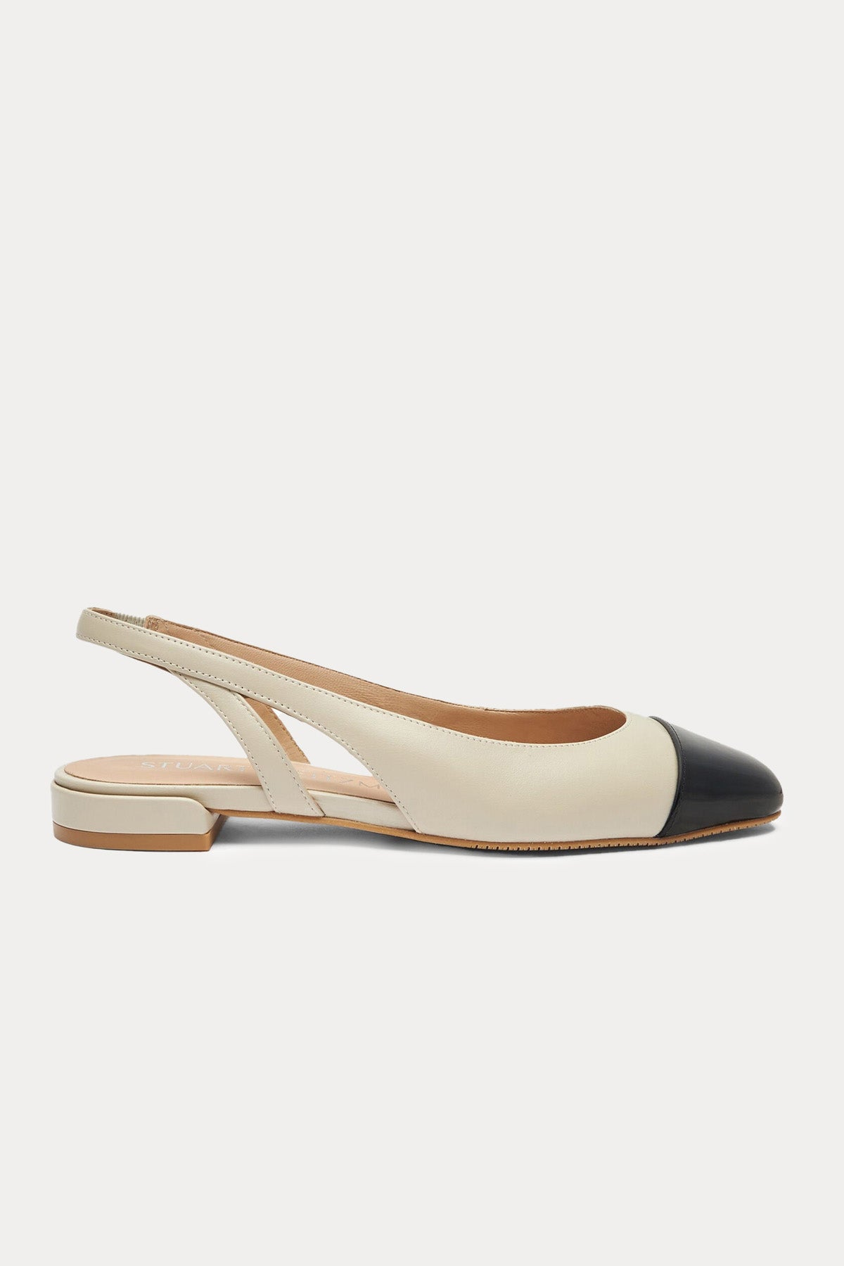 Stuart Weitzman Lastik Bantlı Deri Babet