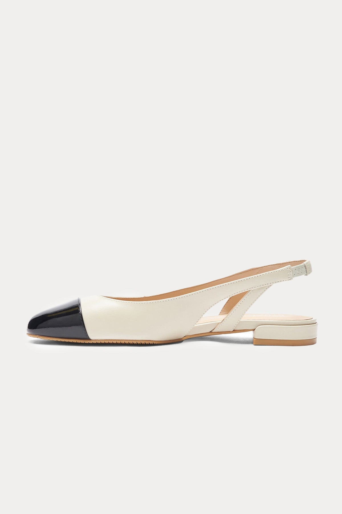 Stuart Weitzman Lastik Bantlı Deri Babet