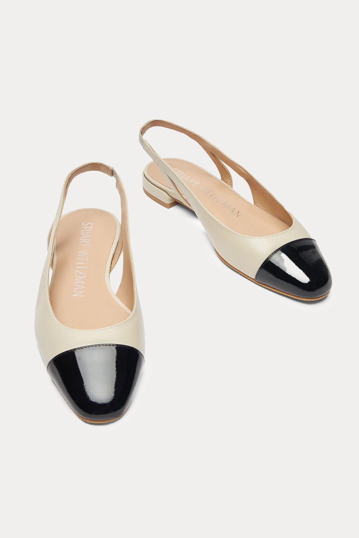 Stuart Weitzman Lastik Bantlı Deri Babet