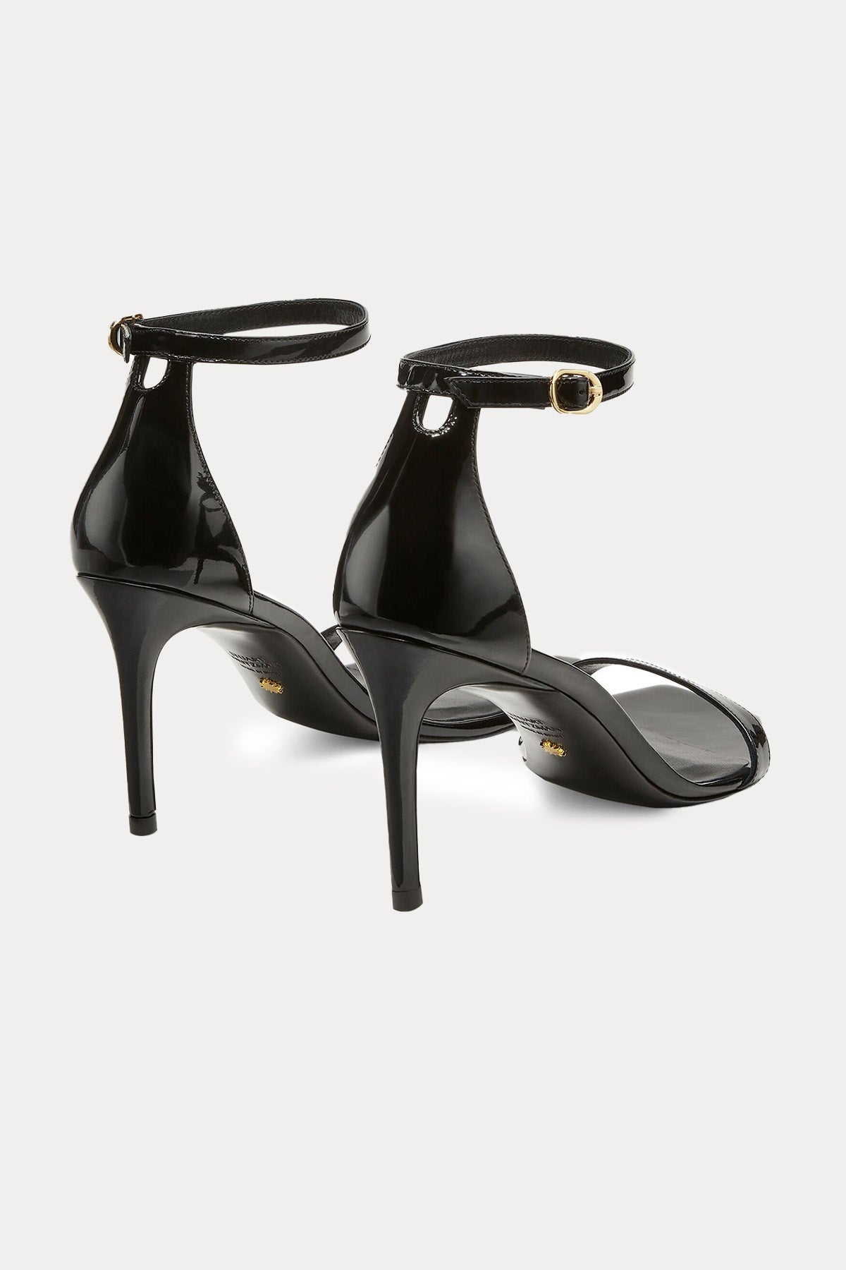 Stuart Weitzman Küt Burunlu Deri Topuklu Ayakkabı