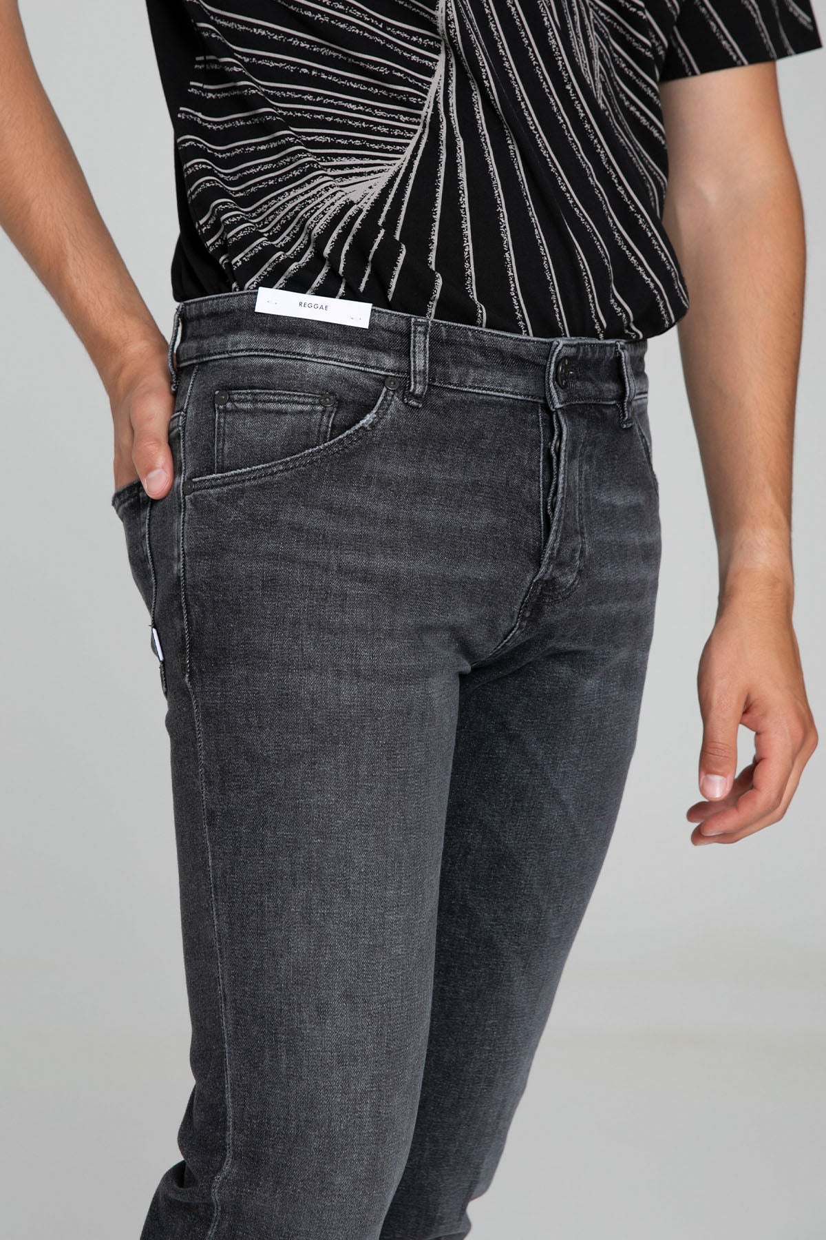 Pantaloni Torino Reggae Fit Duble Paça Yıkamalı Jeans-Jeans-Libas