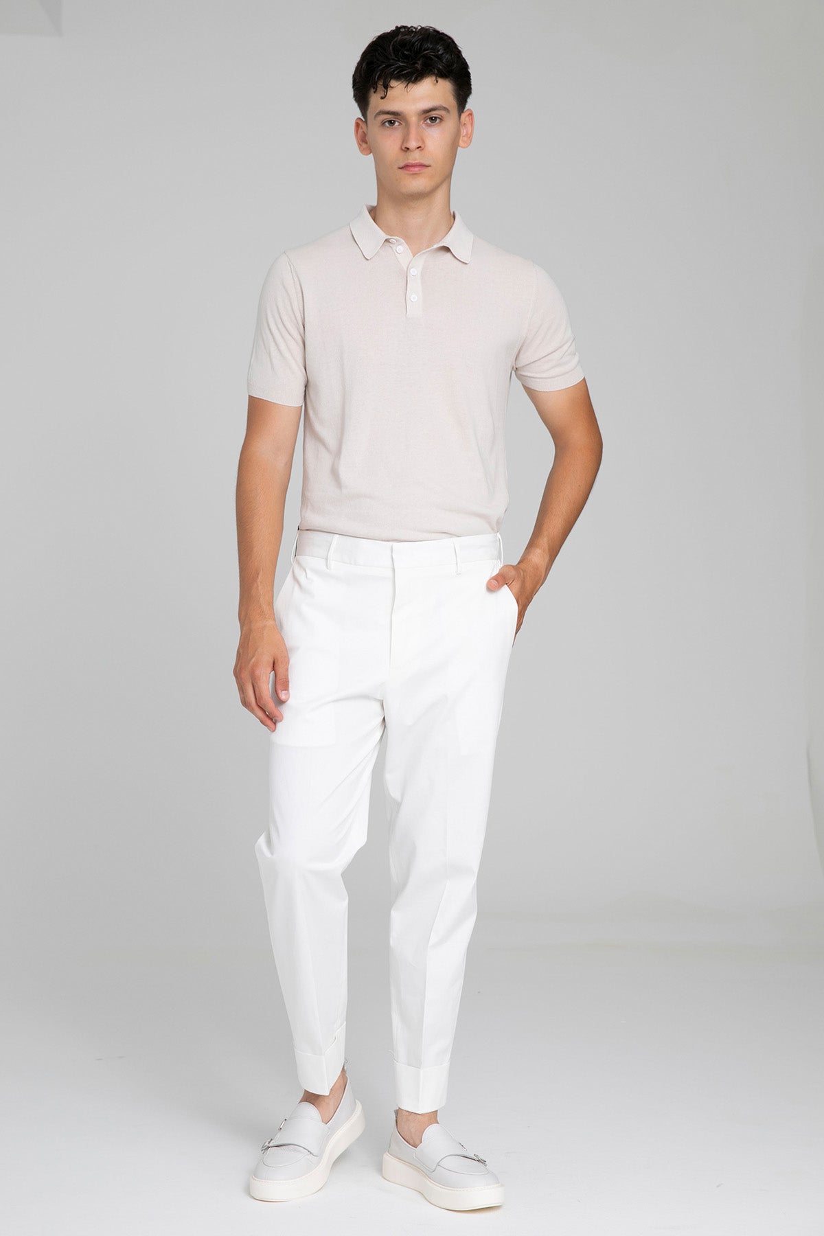 Pantaloni Torino Carrot Fit Kalın Paça Yandan Cepli Pantolon