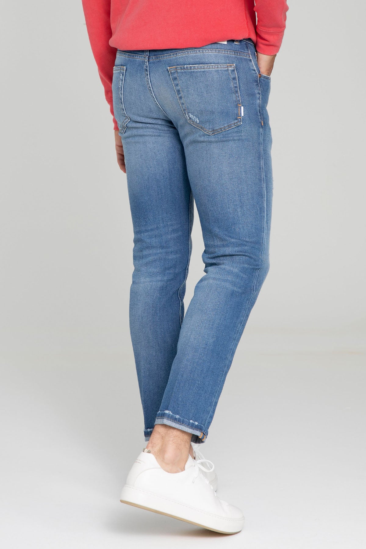 Pantaloni Torino Reggae Fit Yıkamalı Duble Paça Jeans-Jeans-Libas