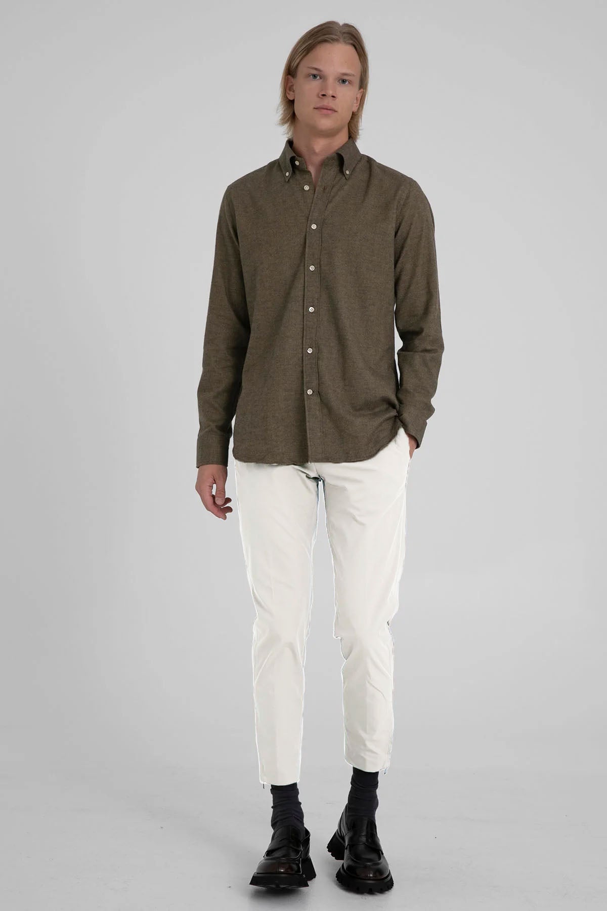 Pantaloni Torino Epsilon Yandan Cepli Paçası Fermuarlı Streç Pantolon