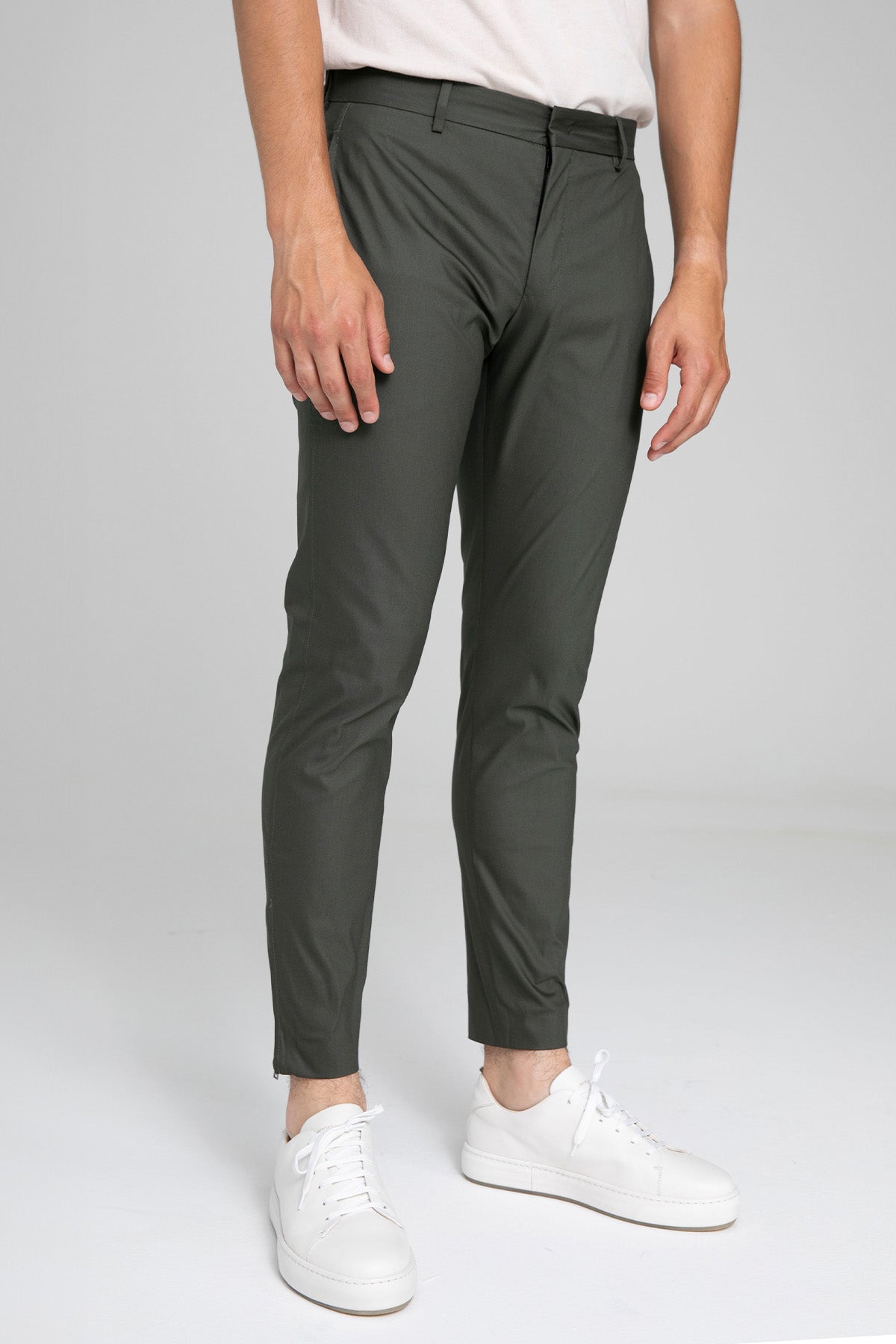 Pantaloni Torino Epsilon Yandan Cepli Paçası Fermuarlı Streç Pantolon